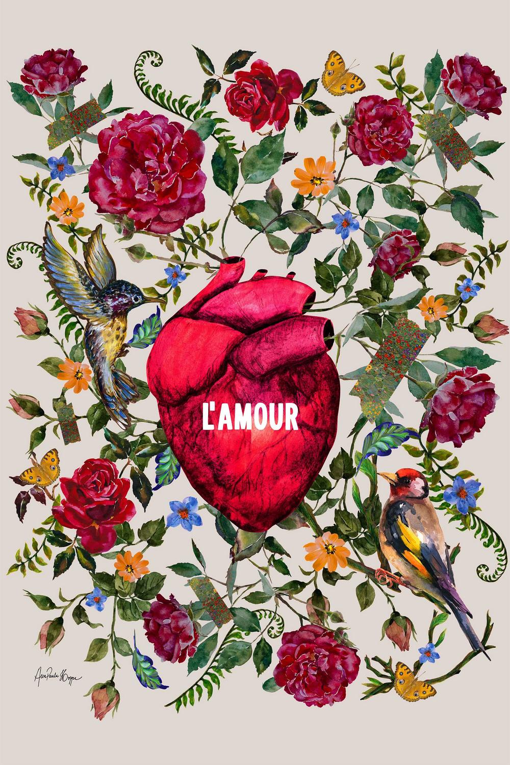 wall-art-print-canvas-poster-framed-L´amour-1