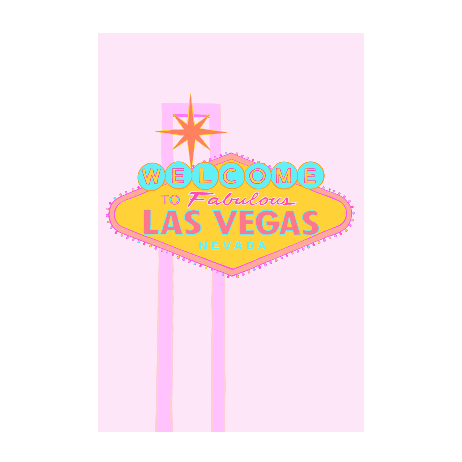 wall-art-print-canvas-poster-framed-Las Vegas Sign-1