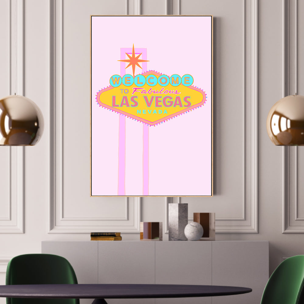 wall-art-print-canvas-poster-framed-Las Vegas Sign-2