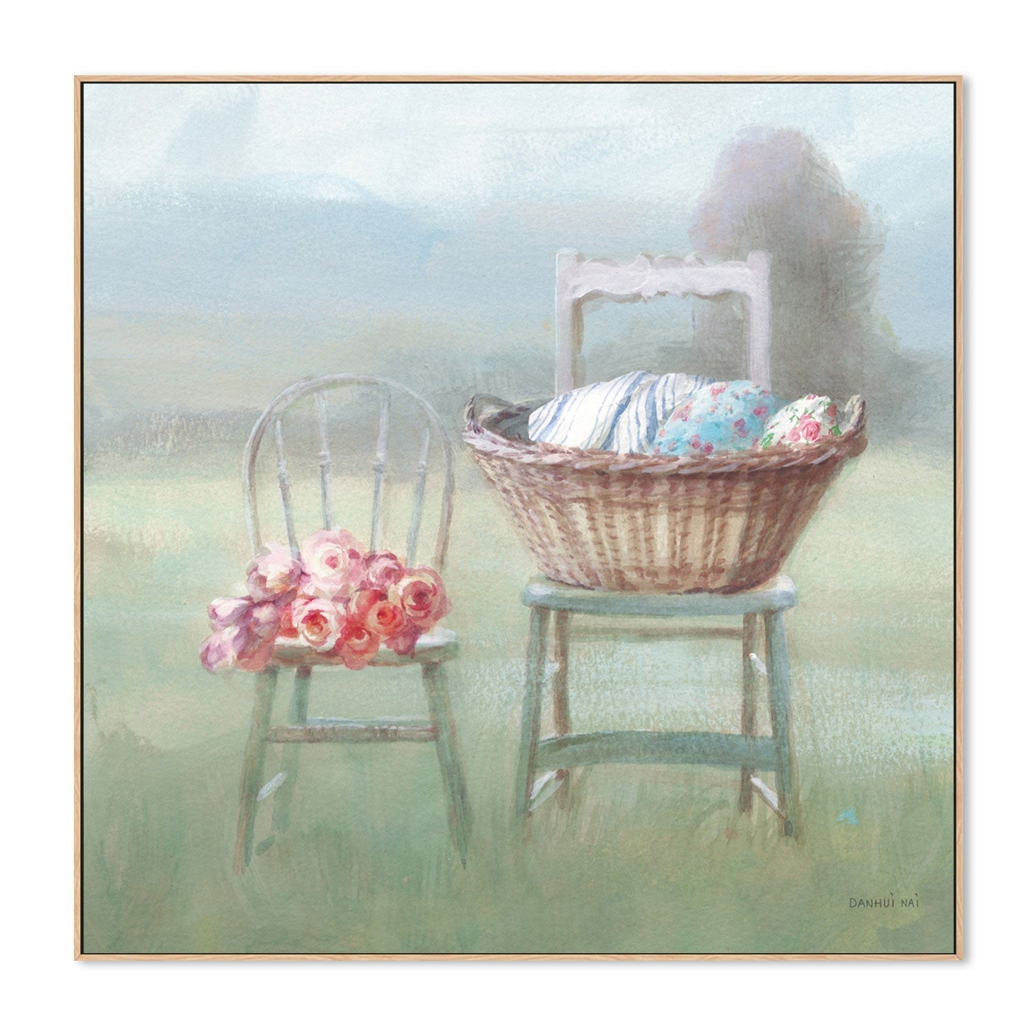 wall-art-print-canvas-poster-framed-Laundry Day, Style D-by-Danhui Nai-Gioia Wall Art