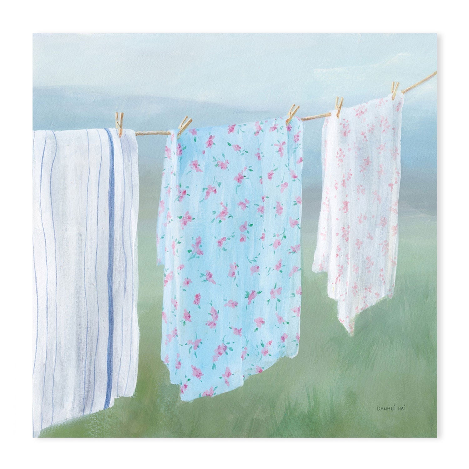 wall-art-print-canvas-poster-framed-Laundry Day, Style E-by-Danhui Nai-Gioia Wall Art