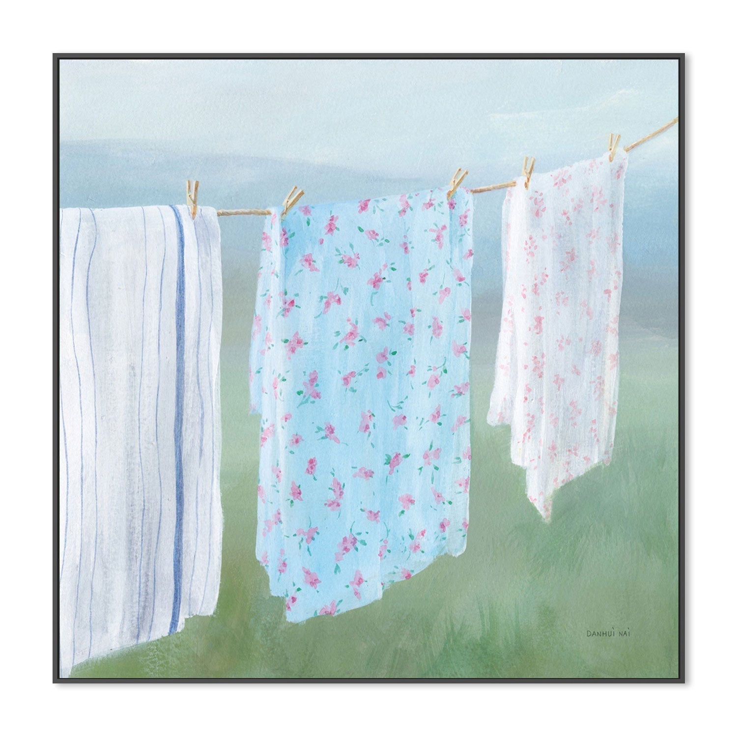 wall-art-print-canvas-poster-framed-Laundry Day, Style E-by-Danhui Nai-Gioia Wall Art