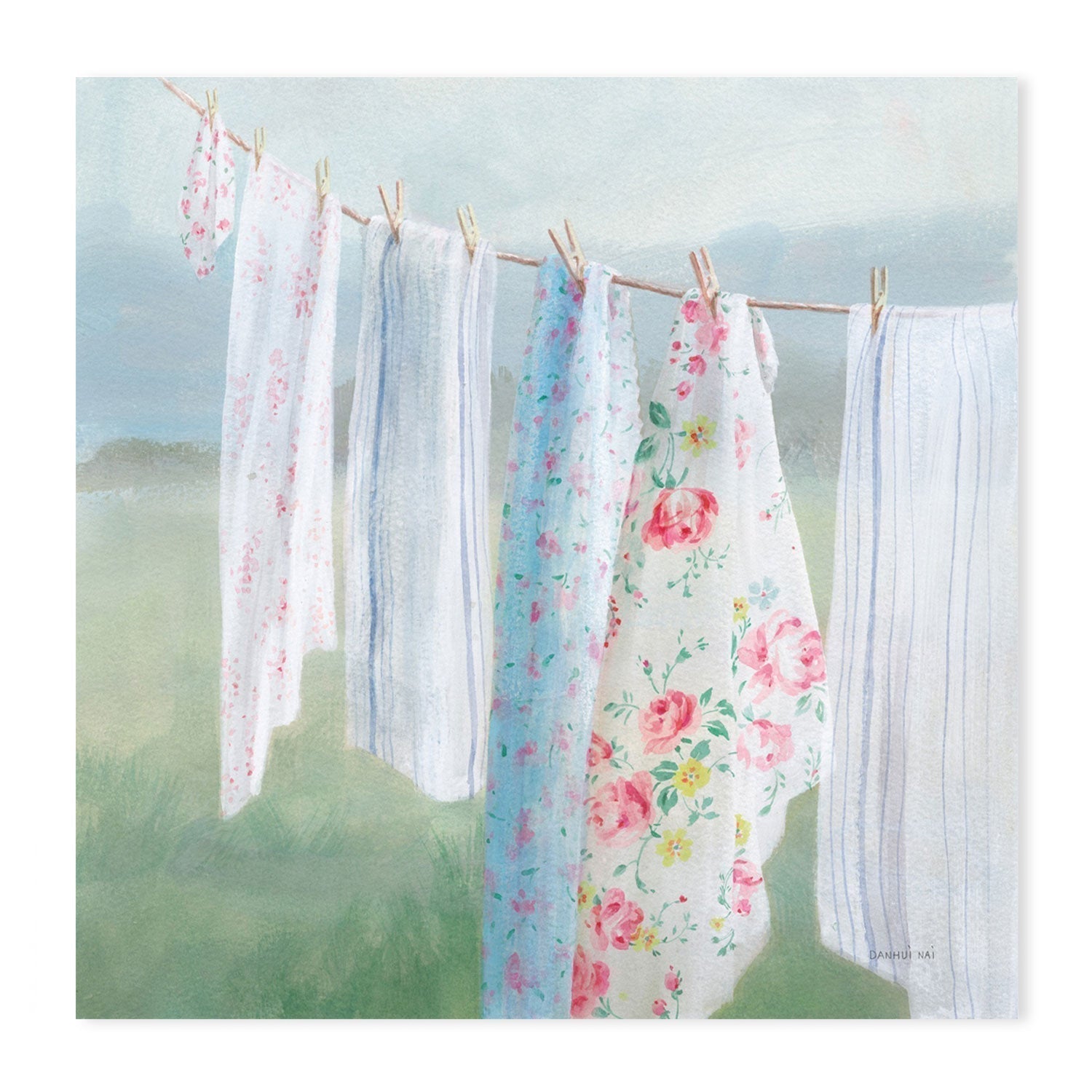 wall-art-print-canvas-poster-framed-Laundry Day, Style F-by-Danhui Nai-Gioia Wall Art