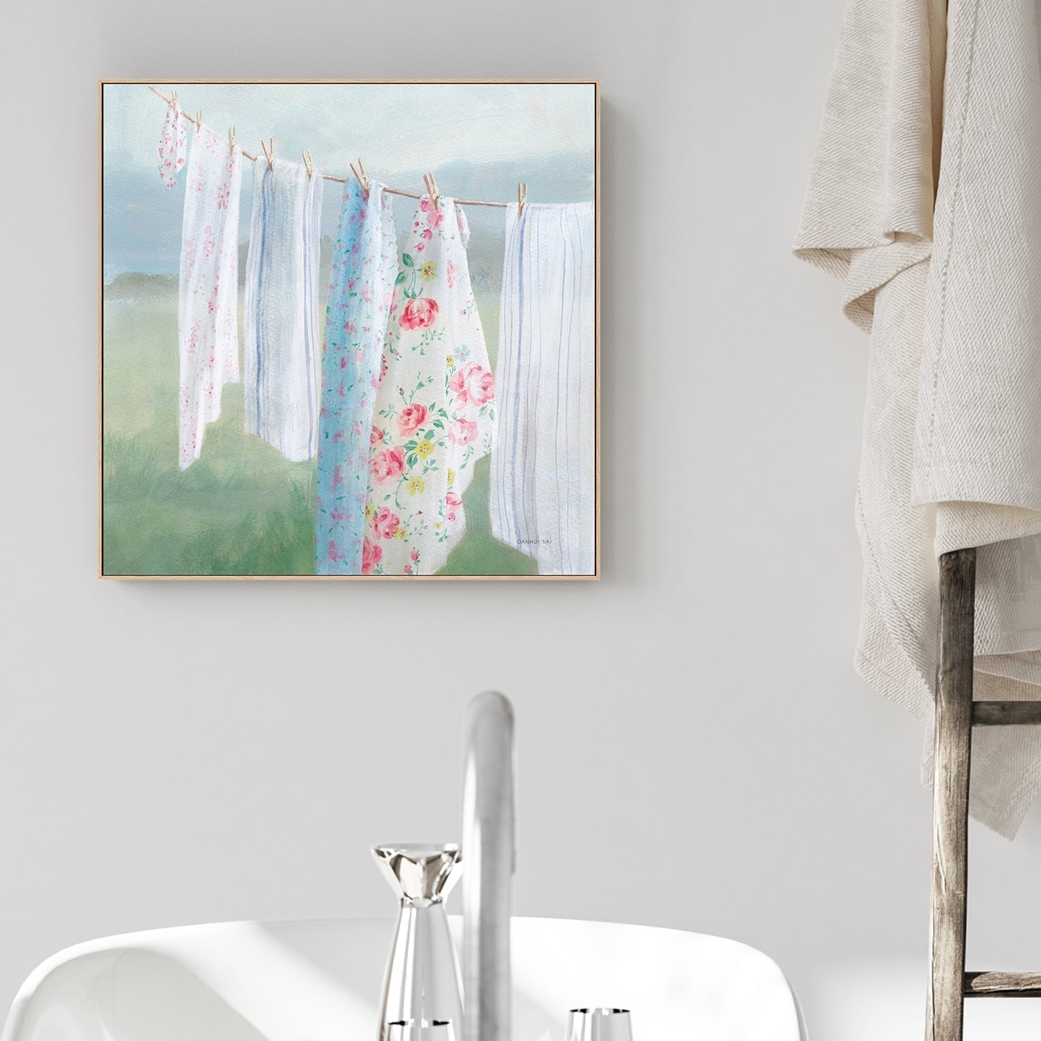 wall-art-print-canvas-poster-framed-Laundry Day, Style F-by-Danhui Nai-Gioia Wall Art