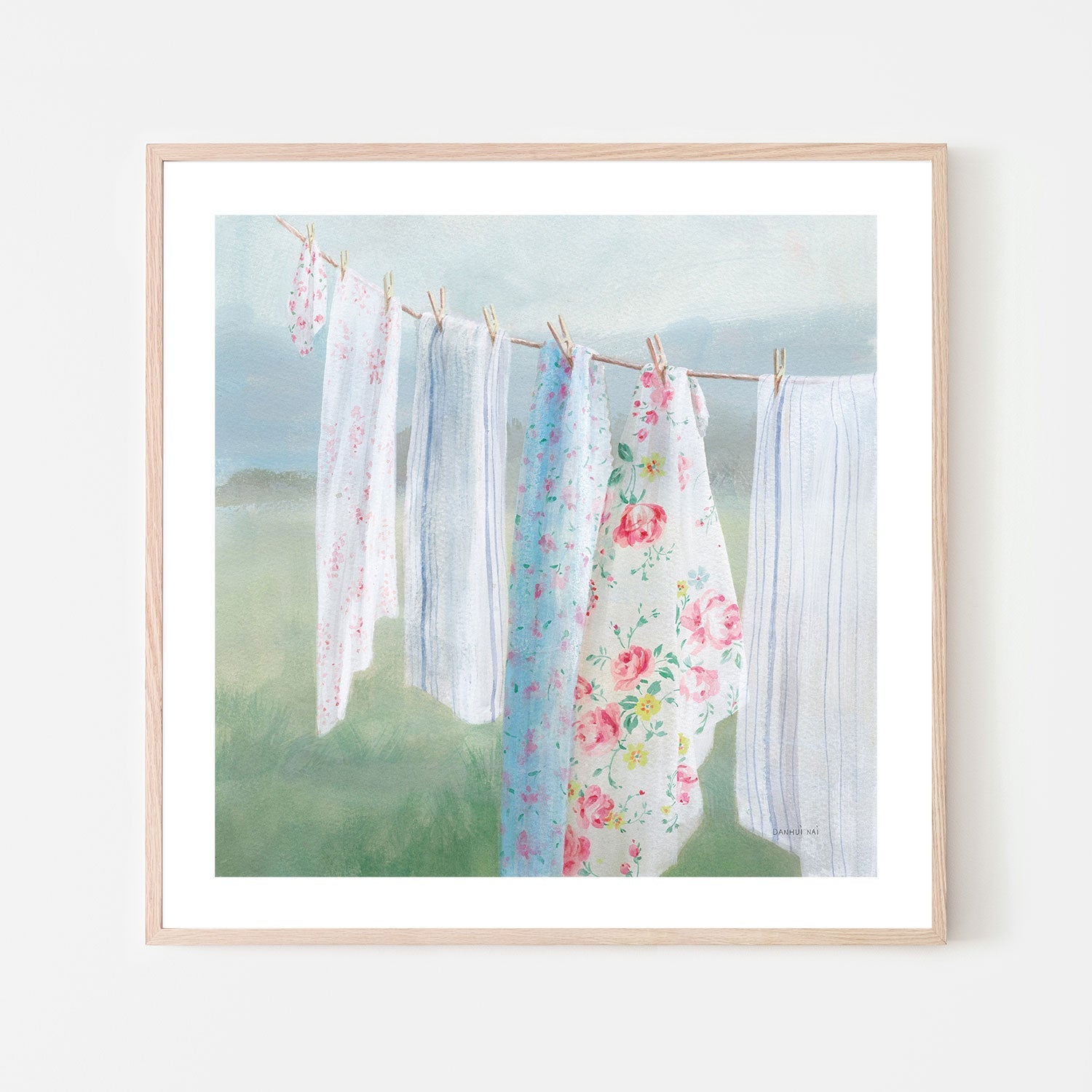 wall-art-print-canvas-poster-framed-Laundry Day, Style F-by-Danhui Nai-Gioia Wall Art