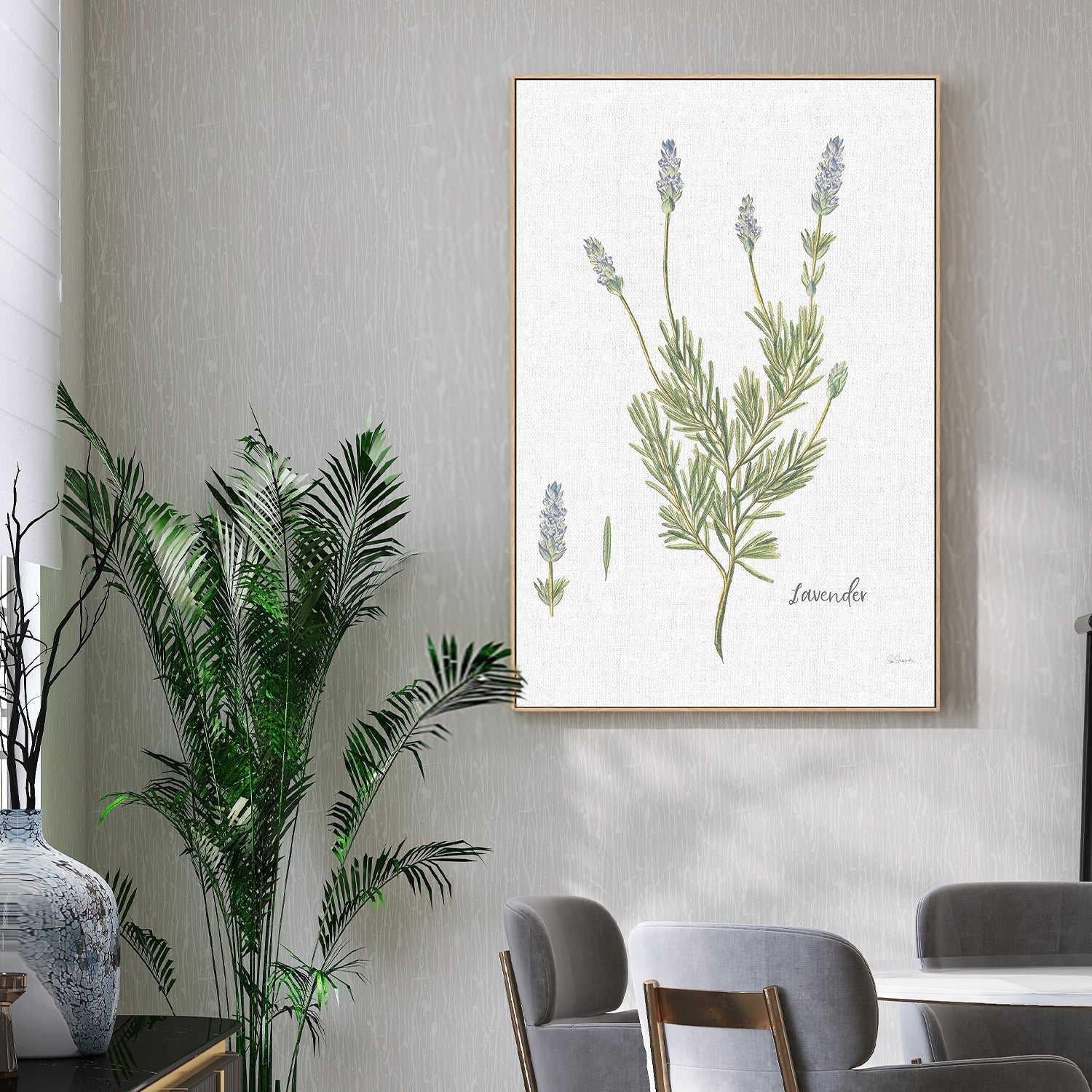 wall-art-print-canvas-poster-framed-Lavender Cottage Herbs, Style B , By Sue Schlabach-2