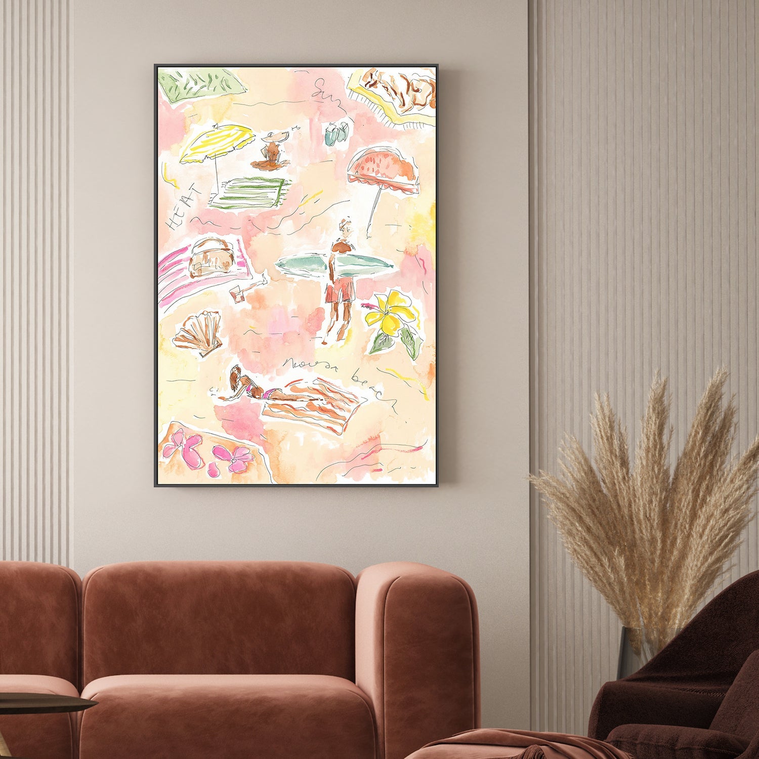 wall-art-print-canvas-poster-framed-Lazy Days , By Cass Deller-2