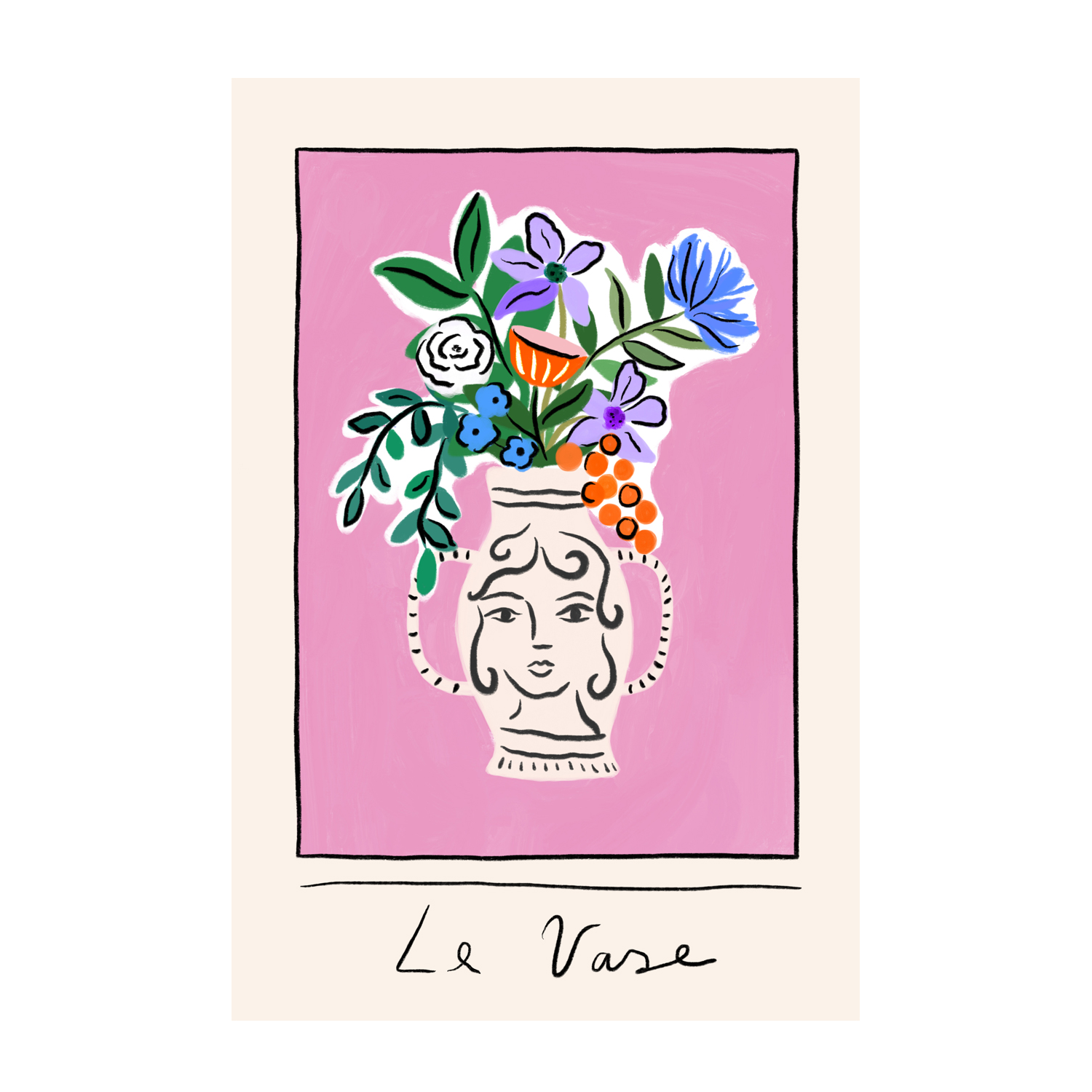 wall-art-print-canvas-poster-framed-Le Vase , By Constanza Goeppinger-1
