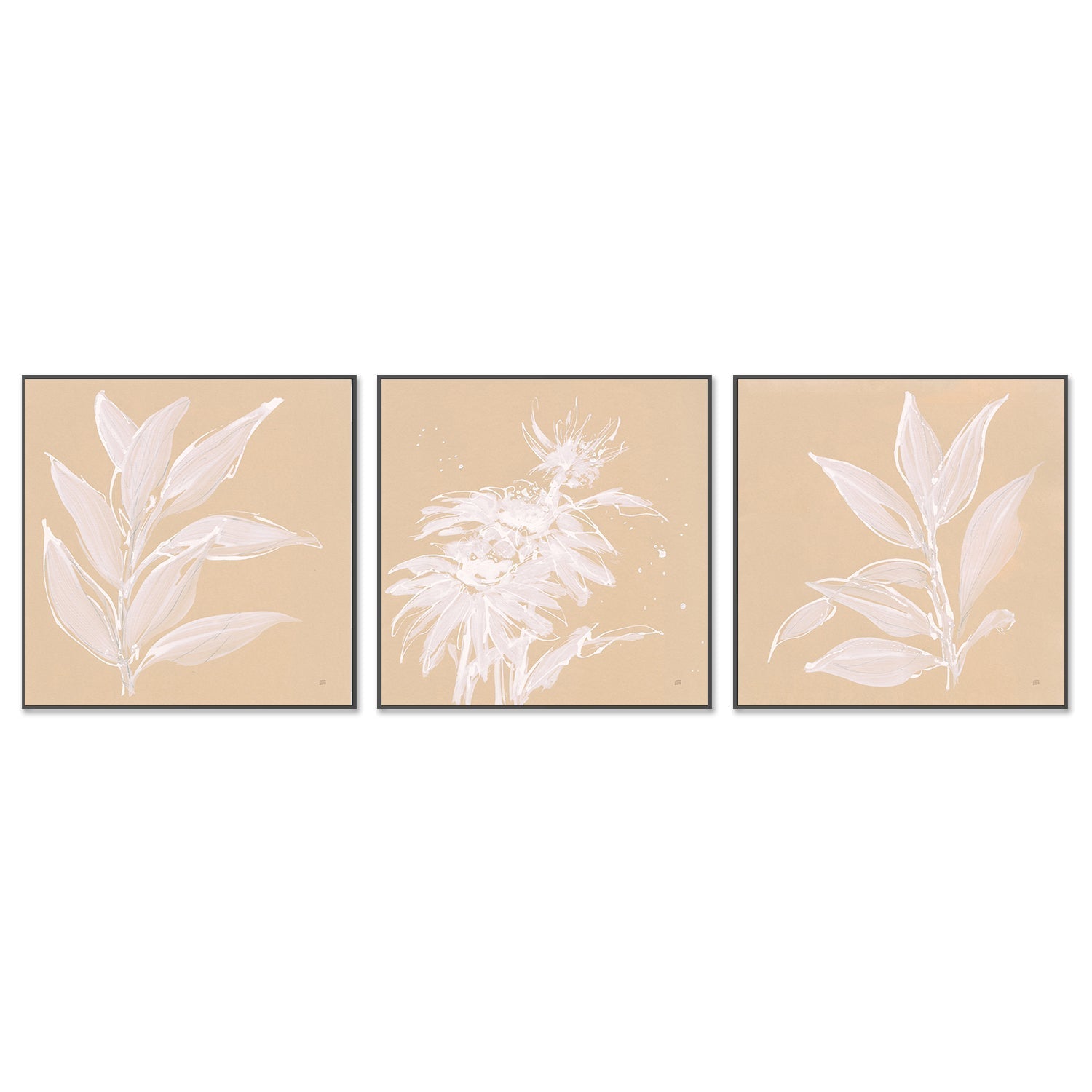 wall-art-print-canvas-poster-framed-Leaf Study, Set of 3-by-Chris Paschke-Gioia Wall Art