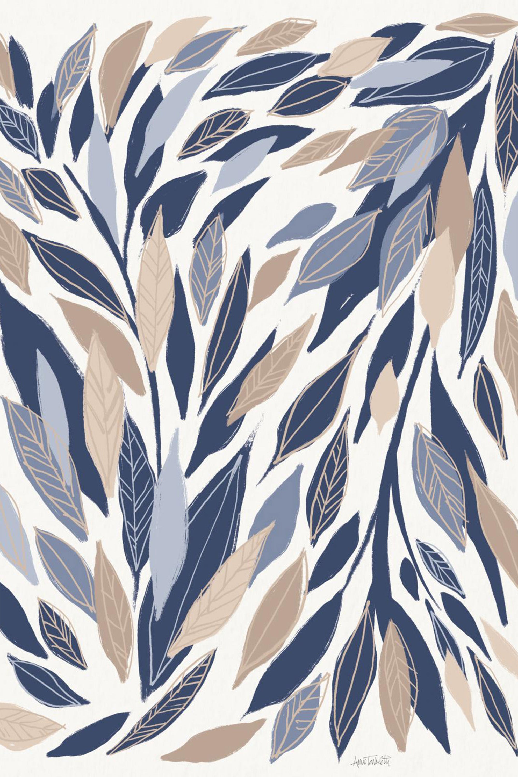 wall-art-print-canvas-poster-framed-Leafy Lines-1