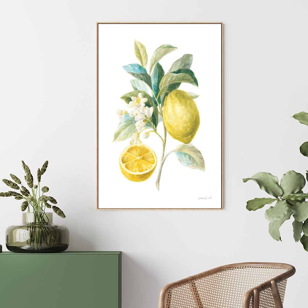 wall-art-print-canvas-poster-framed-Lemon Branch, Style B , By Danhui Nai-GIOIA-WALL-ART