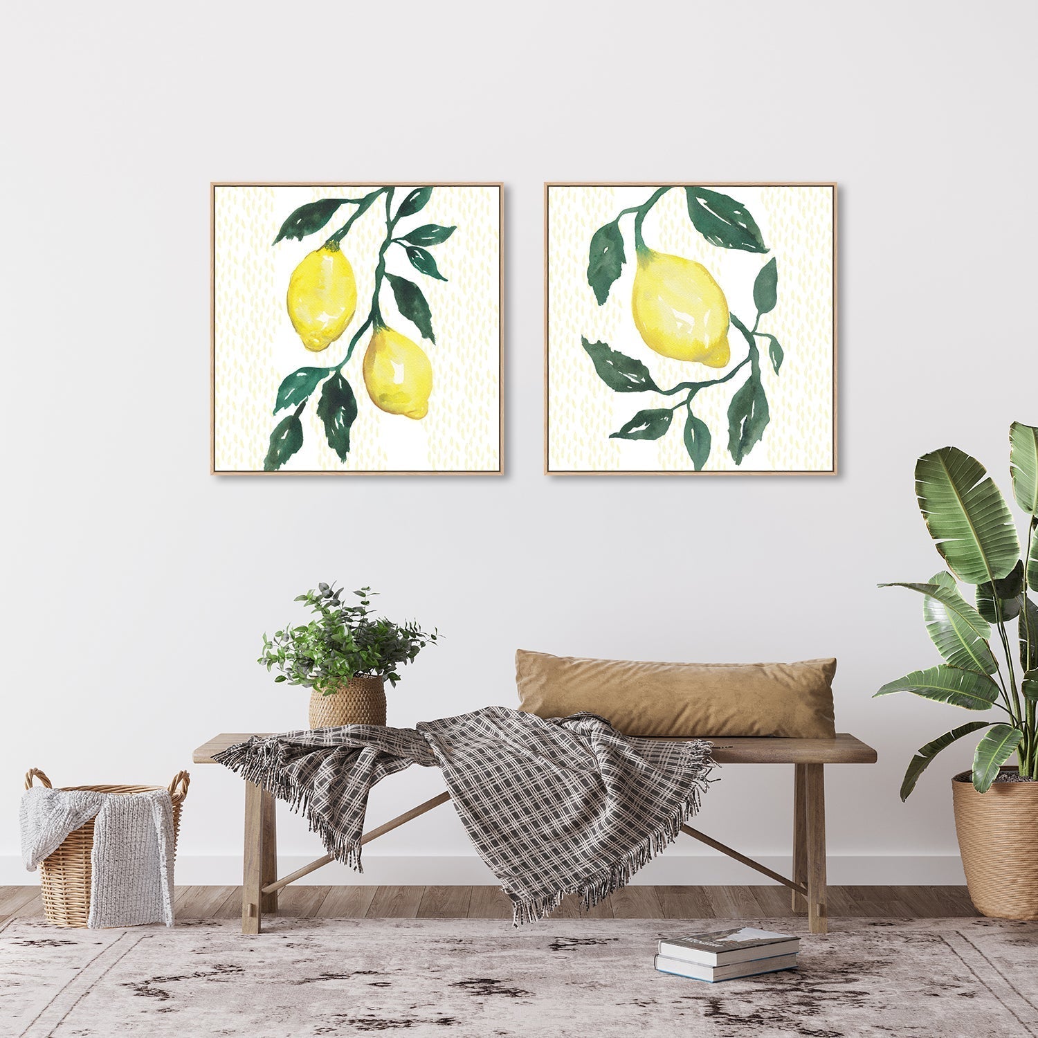 wall-art-print-canvas-poster-framed-Lemon Market-by-Emily Wood-Gioia Wall Art