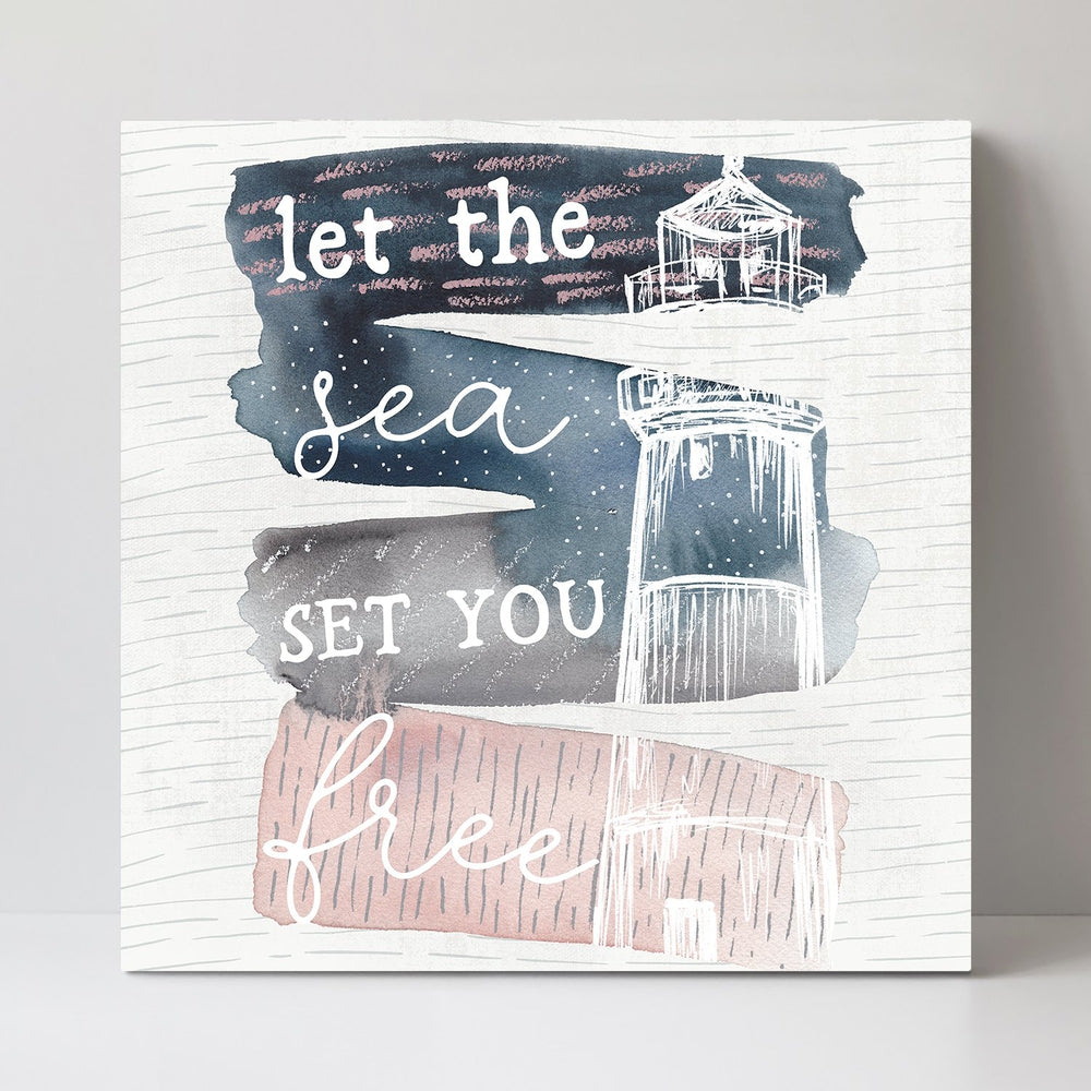 wall-art-print-canvas-poster-framed-Let The Sea Set You Free-by-Emily Wood-Gioia Wall Art