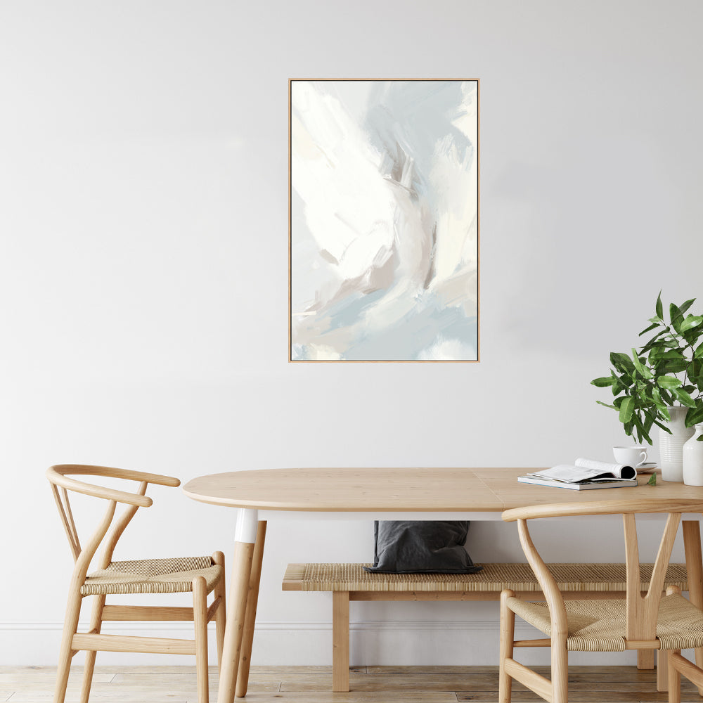 wall-art-print-canvas-poster-framed-Light Abstract Blue , By Jetty Home , By Jetty Home-2