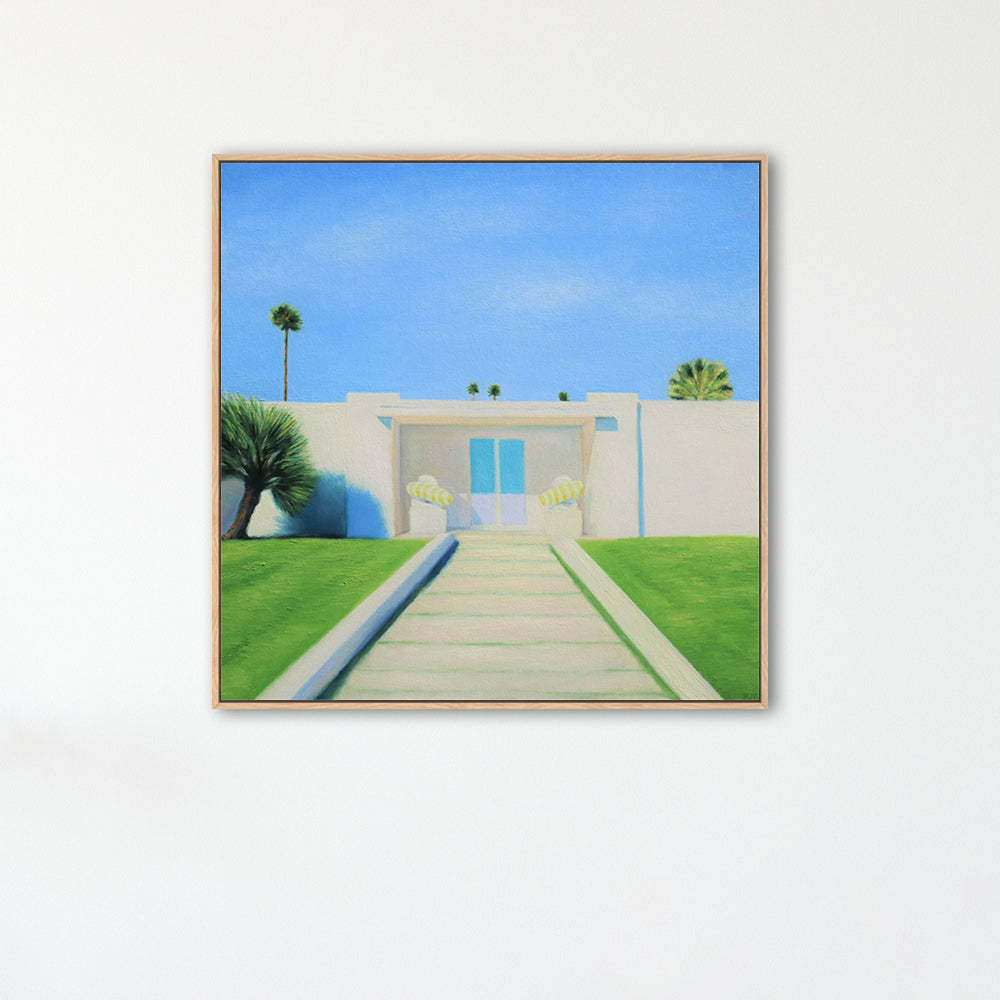 wall-art-print-canvas-poster-framed-Light Blue Door-by-Ieva Baklane-Gioia Wall Art
