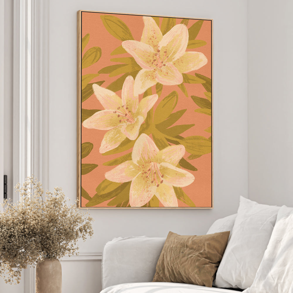 wall-art-print-canvas-poster-framed-Lilies-2