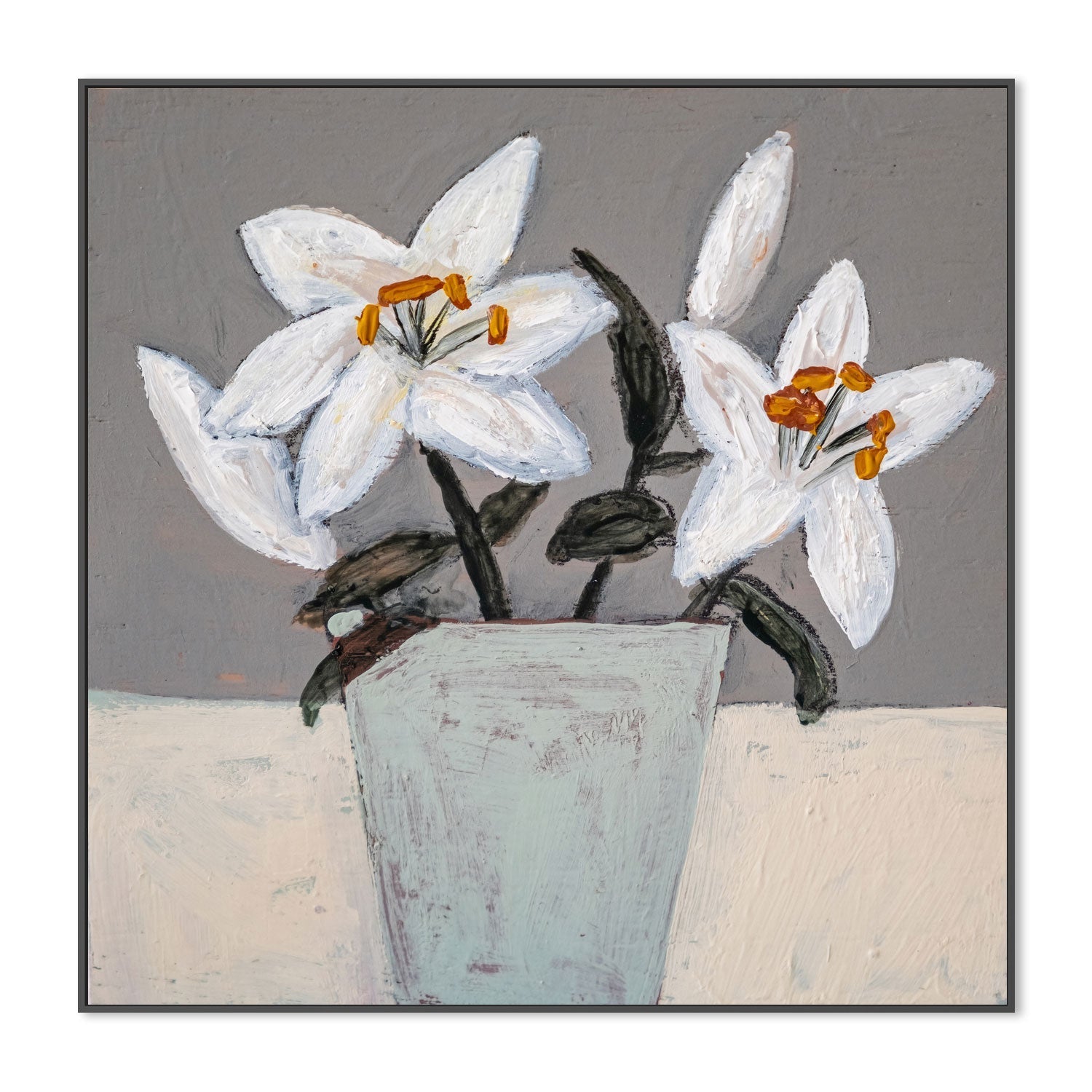 wall-art-print-canvas-poster-framed-Lilies , By Louise O'hara-3