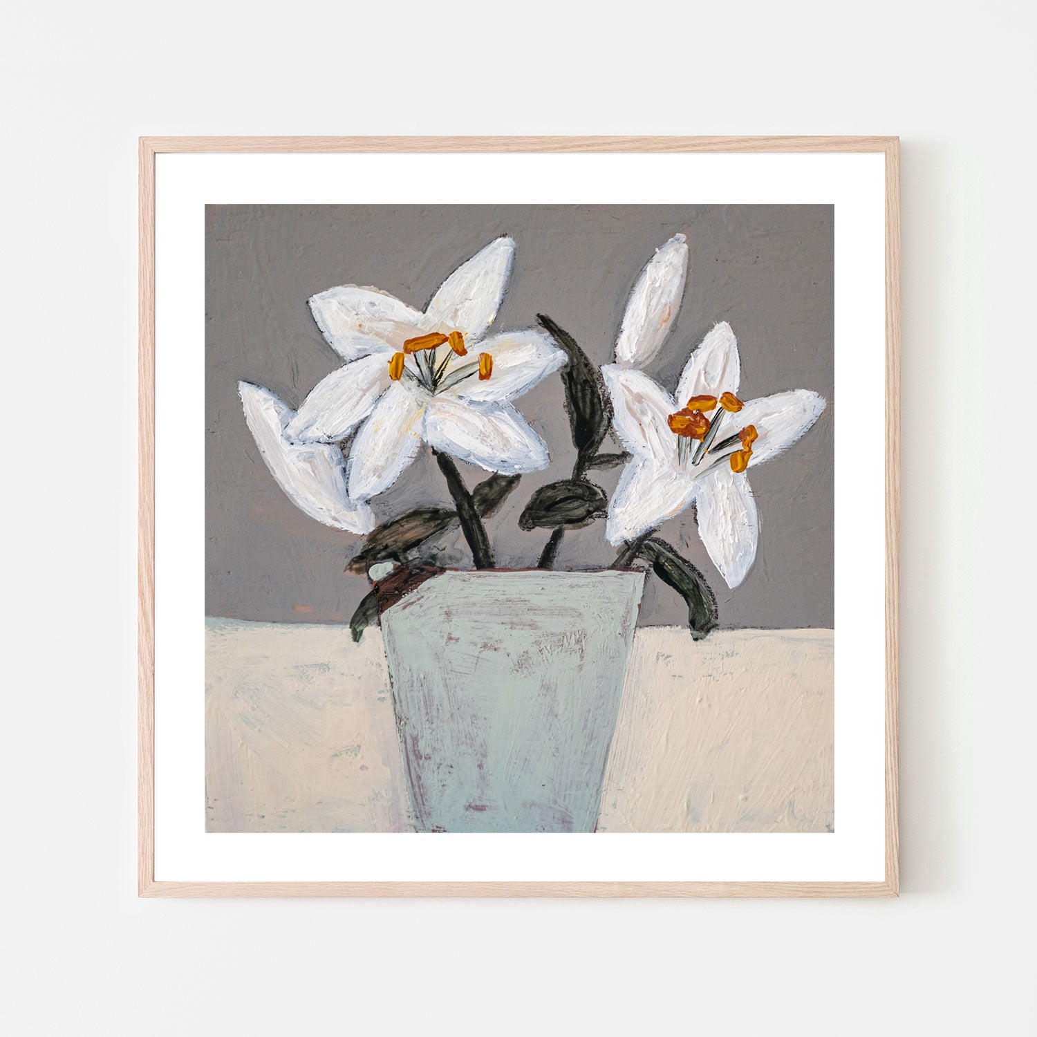 wall-art-print-canvas-poster-framed-Lilies , By Louise O'hara-6