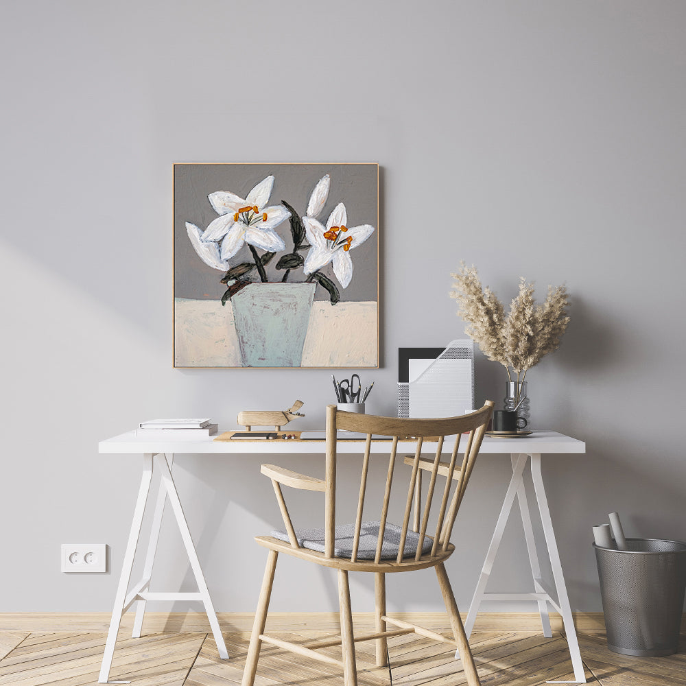wall-art-print-canvas-poster-framed-Lilies , By Louise O'hara-7