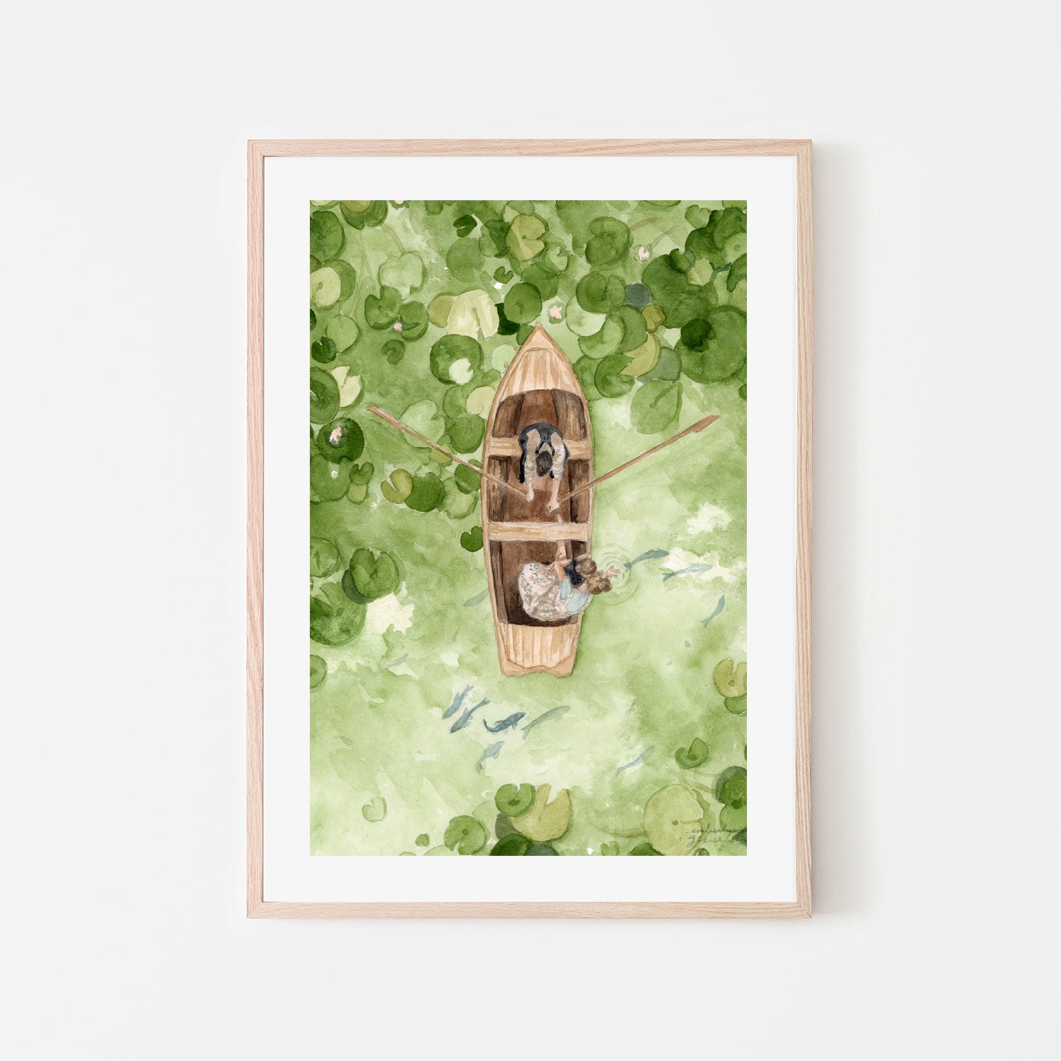 wall-art-print-canvas-poster-framed-Lillypad Rowboat , By Amberlynn Lillie-6