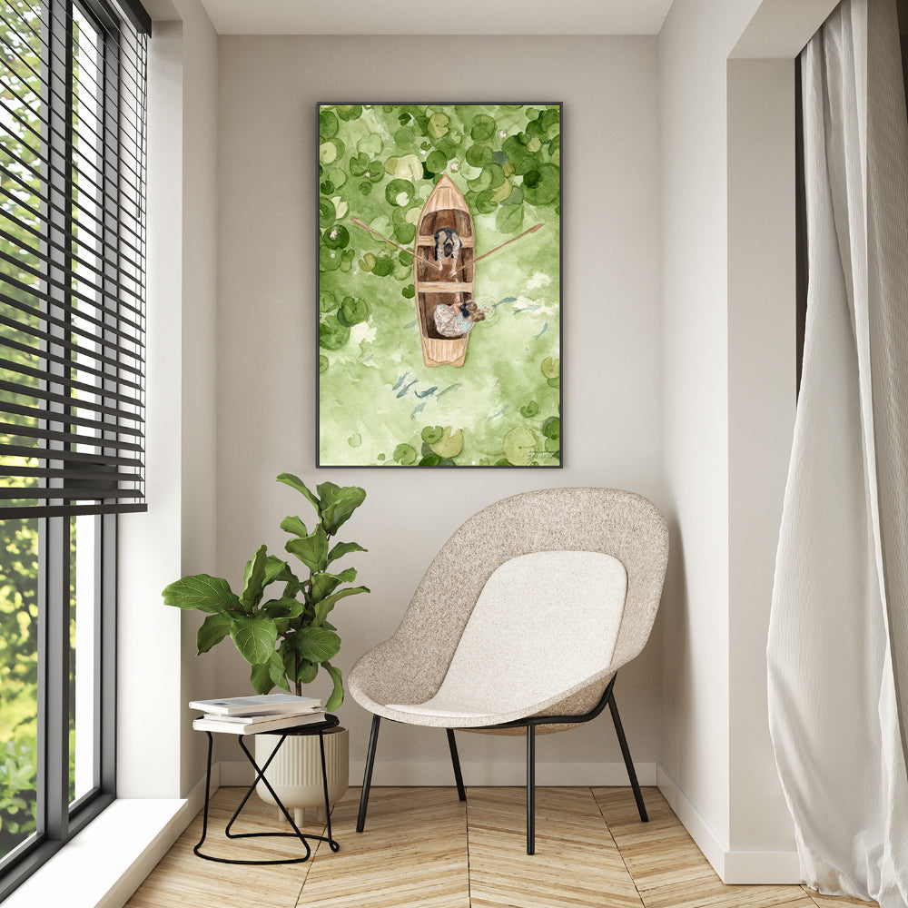 wall-art-print-canvas-poster-framed-Lillypad Rowboat , By Amberlynn Lillie-7