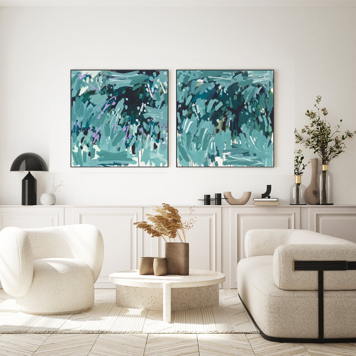 wall-art-print-canvas-poster-framed-Limelight, Style A & B, Set Of 2-7