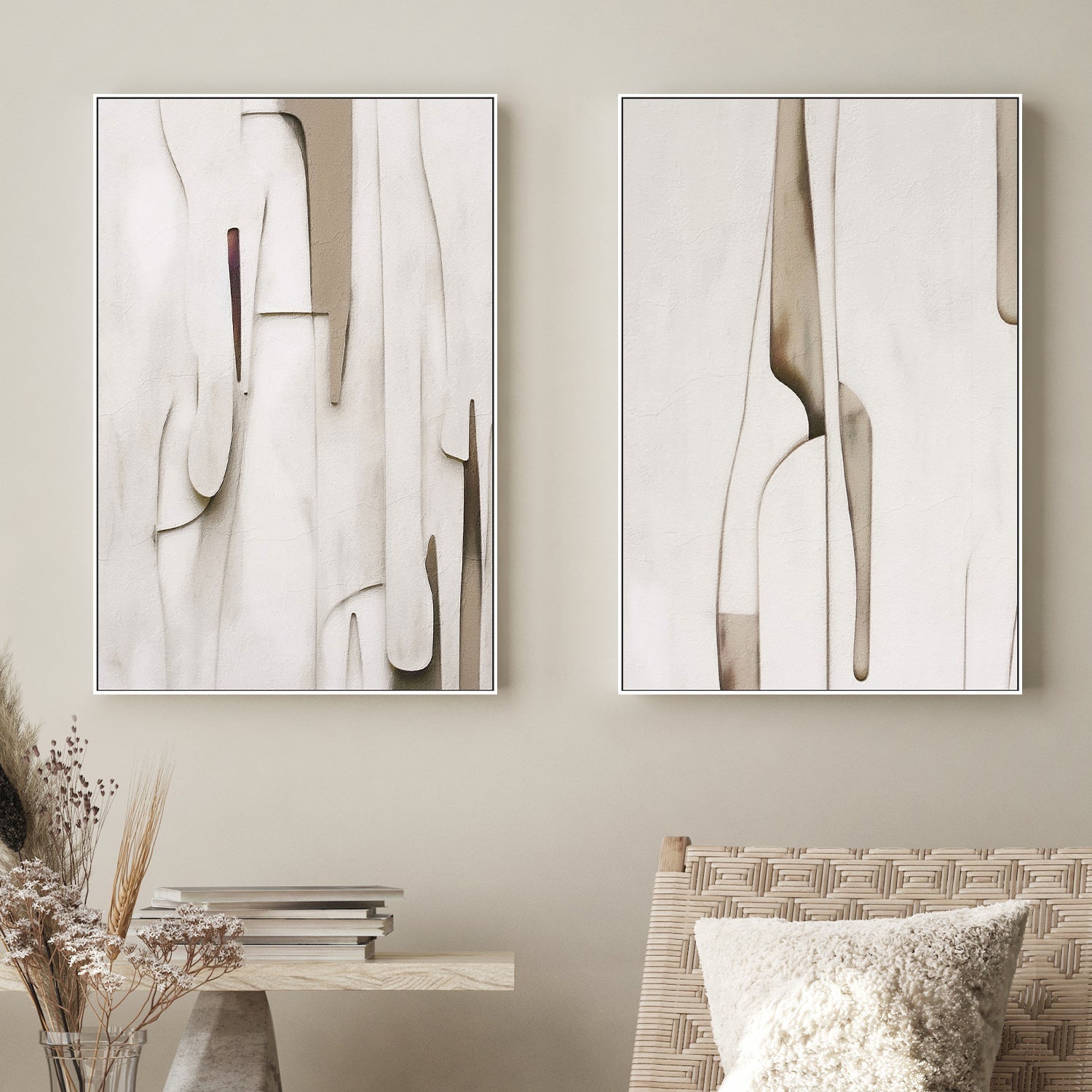 wall-art-print-canvas-poster-framed-Limites ao léu, Style A & B, Set Of 2 , By Alma-2