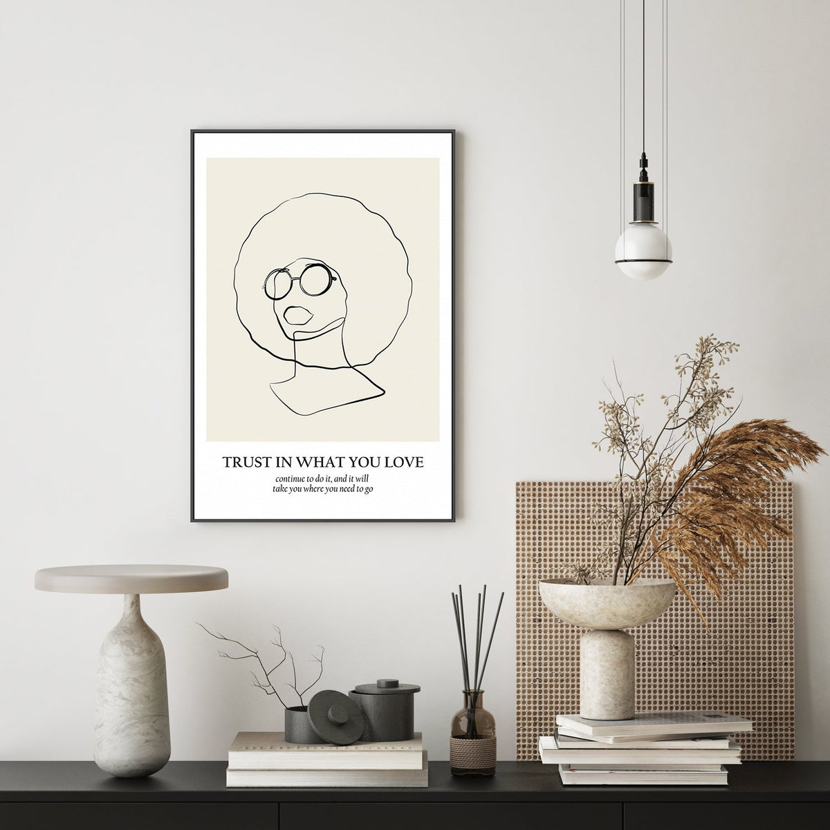 wall-art-print-canvas-poster-framed-Line Art, by Anastasiya-by-Plus X Studio-Gioia Wall Art