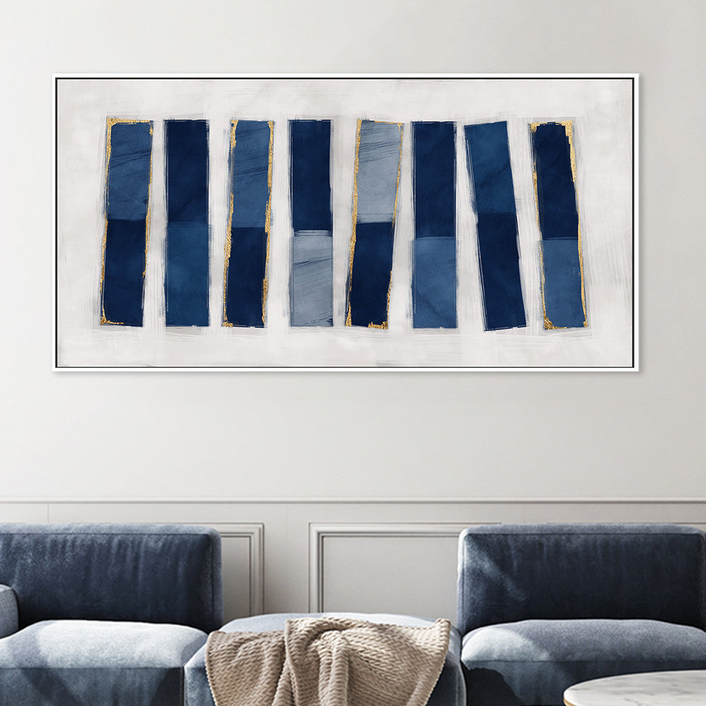 wall-art-print-canvas-poster-framed-Lined Up, Style A , By Oliver Tabby-2