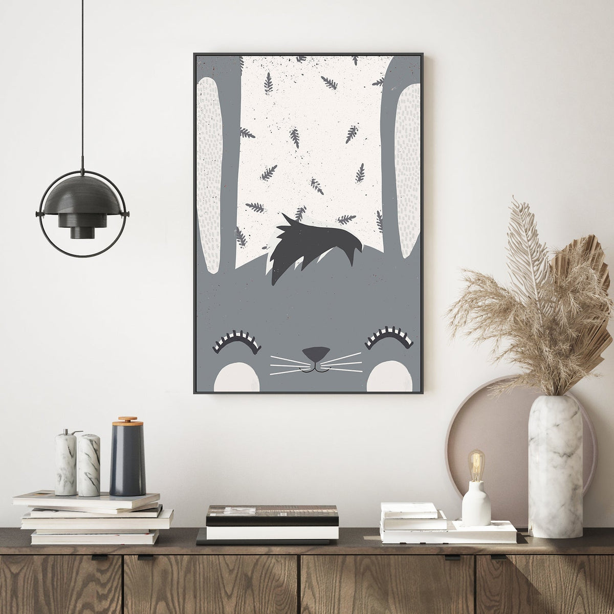 wall-art-print-canvas-poster-framed-Little Bunny , By Treechild-GIOIA-WALL-ART