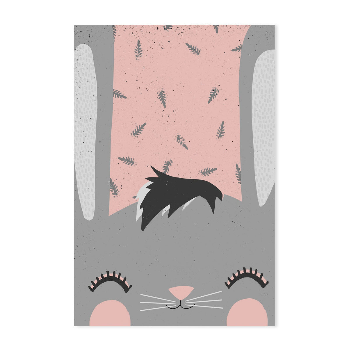 wall-art-print-canvas-poster-framed-Little Bunny, Pink Version , By Treechild-GIOIA-WALL-ART