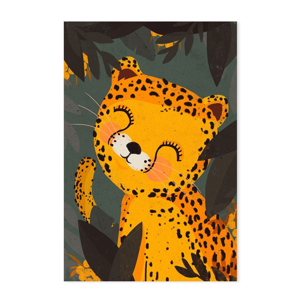 wall-art-print-canvas-poster-framed-Little Leo , By Treechild-GIOIA-WALL-ART
