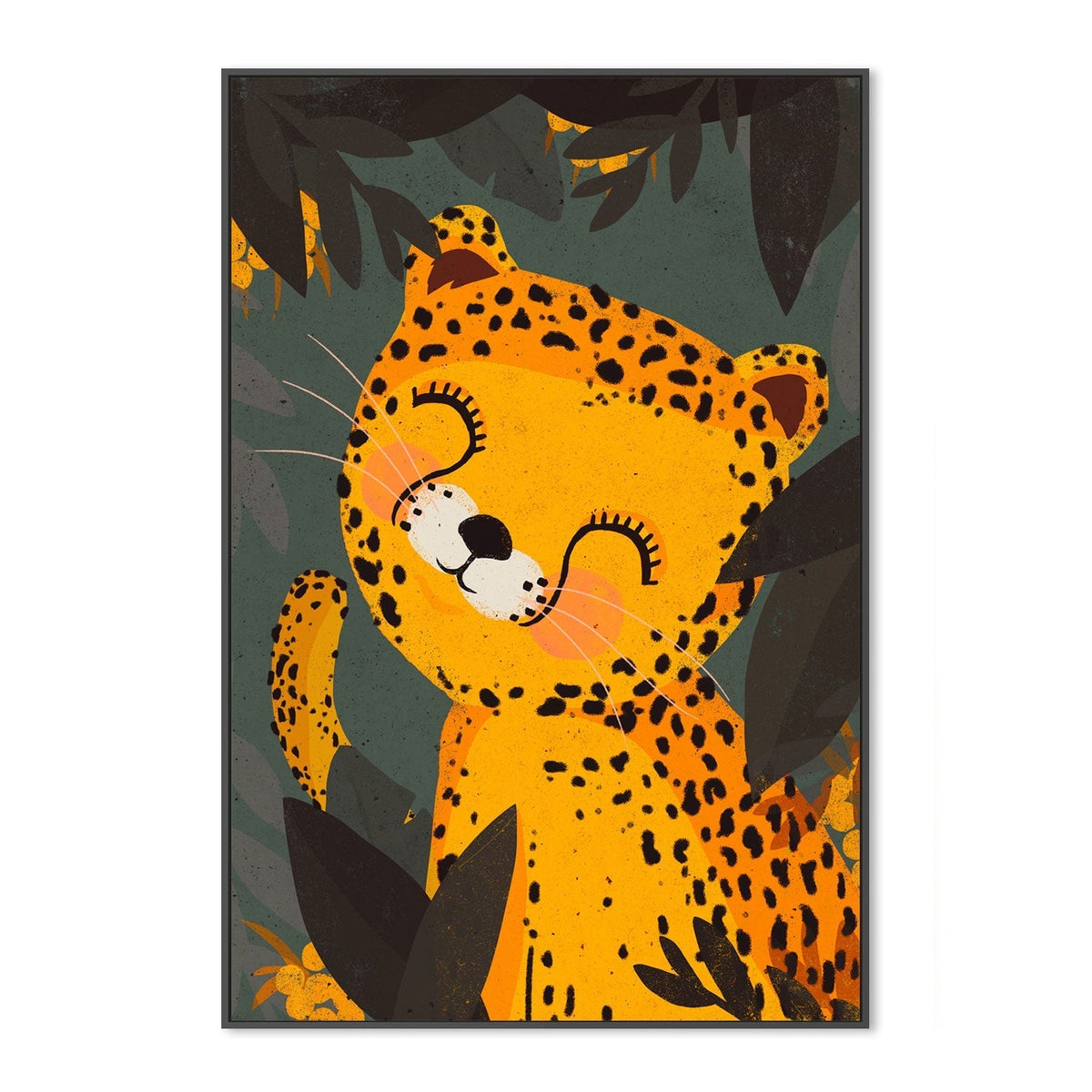 wall-art-print-canvas-poster-framed-Little Leo , By Treechild-GIOIA-WALL-ART