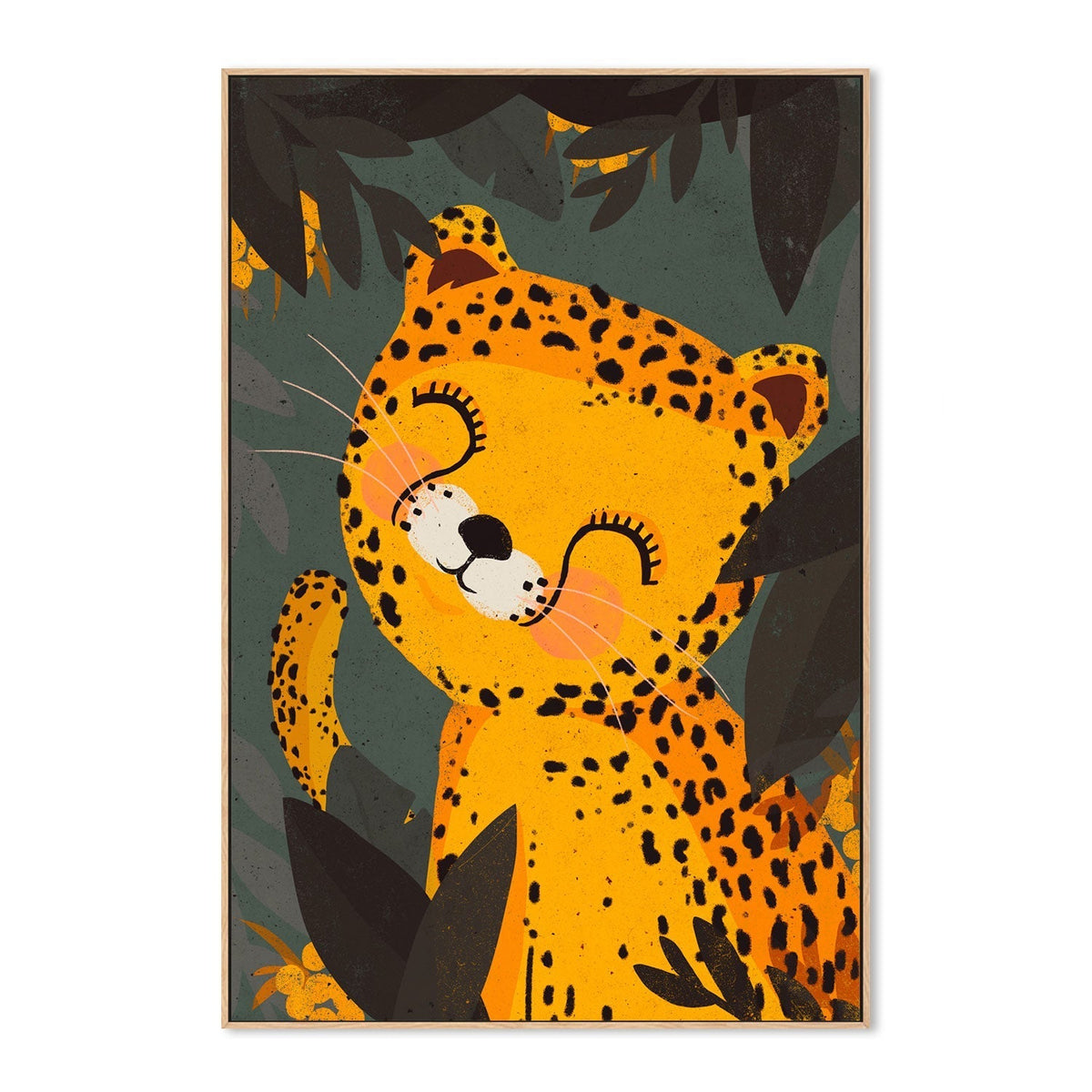 wall-art-print-canvas-poster-framed-Little Leo , By Treechild-GIOIA-WALL-ART