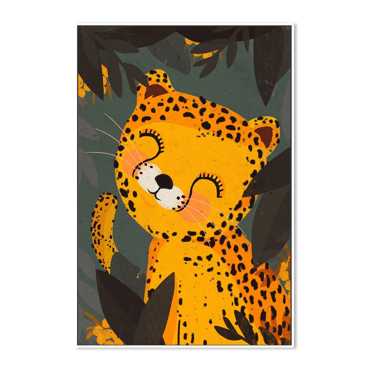 wall-art-print-canvas-poster-framed-Little Leo , By Treechild-GIOIA-WALL-ART