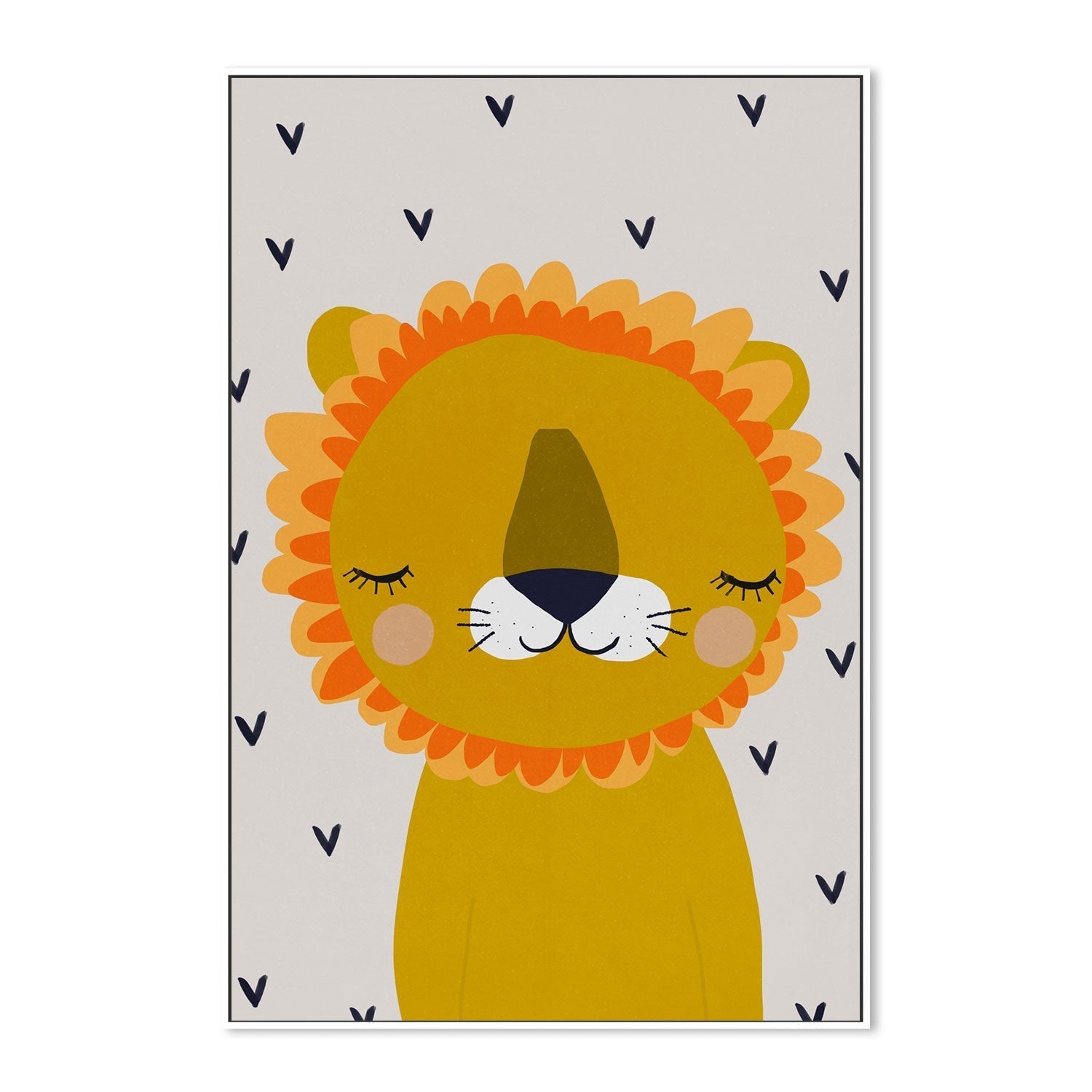 wall-art-print-canvas-poster-framed-Little Lion , By Treechild-GIOIA-WALL-ART