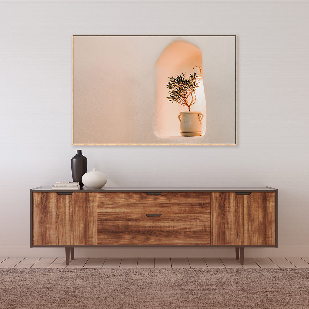 Little olive tree in flower Pot-Gioia-Prints-Framed-Canvas-Poster-GIOIA-WALL-ART
