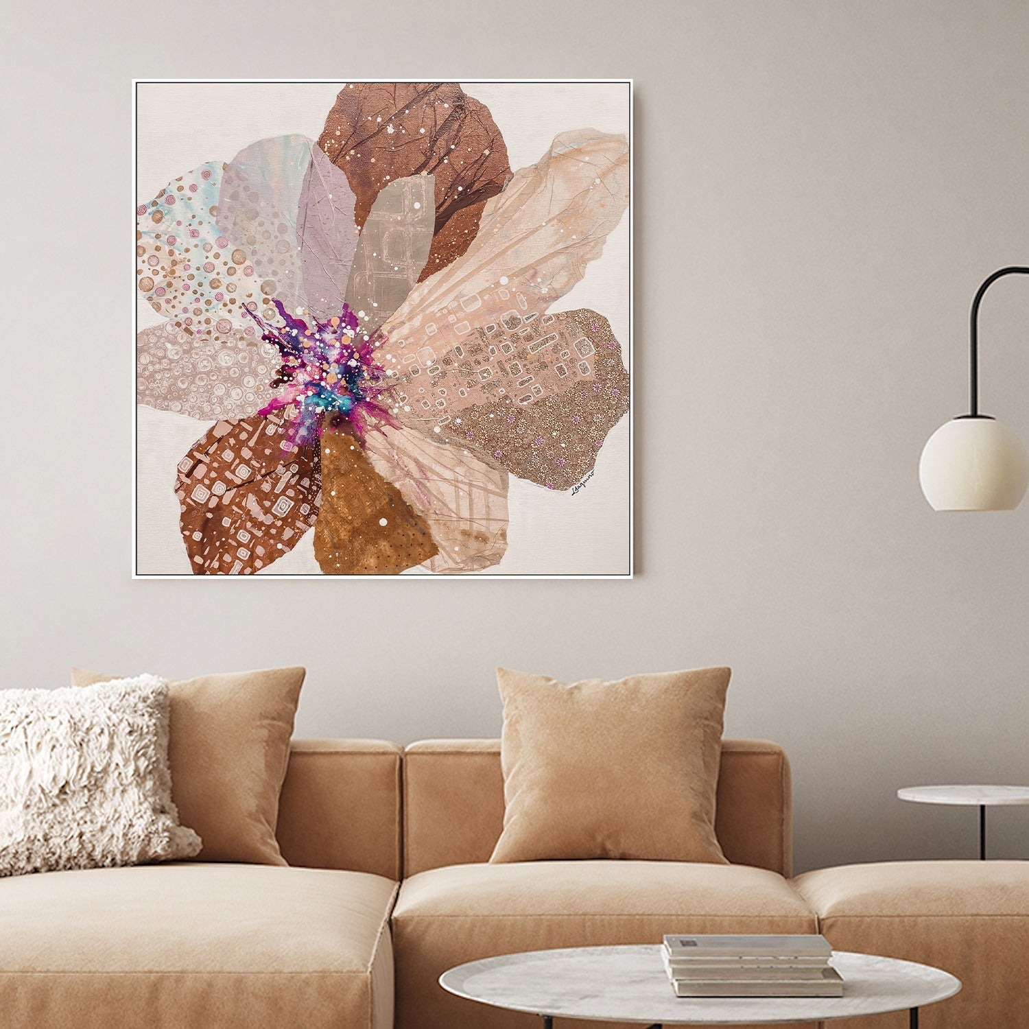 wall-art-print-canvas-poster-framed-Little Sister, Mocha Tones , By Leanne Daquino-2