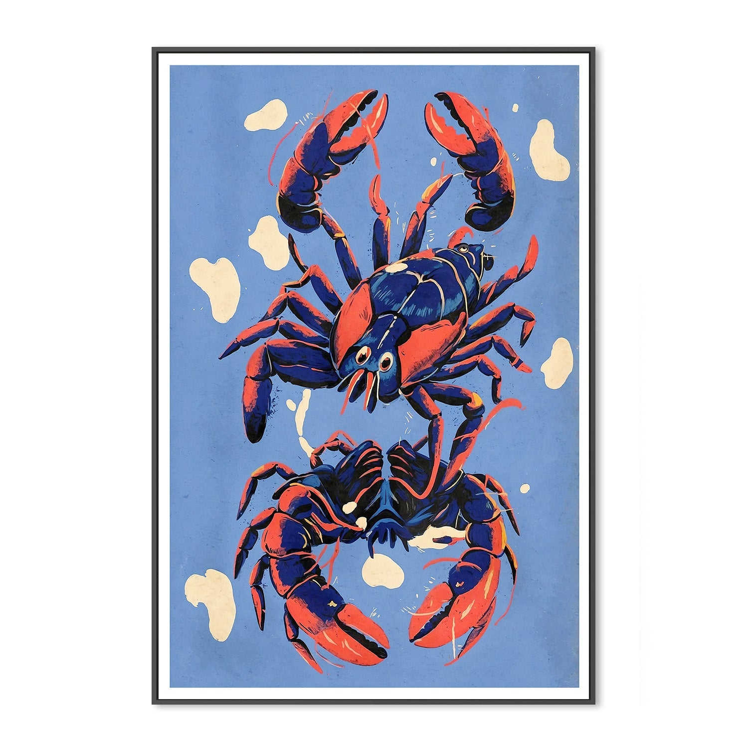 wall-art-print-canvas-poster-framed-Lobster, Style B-3