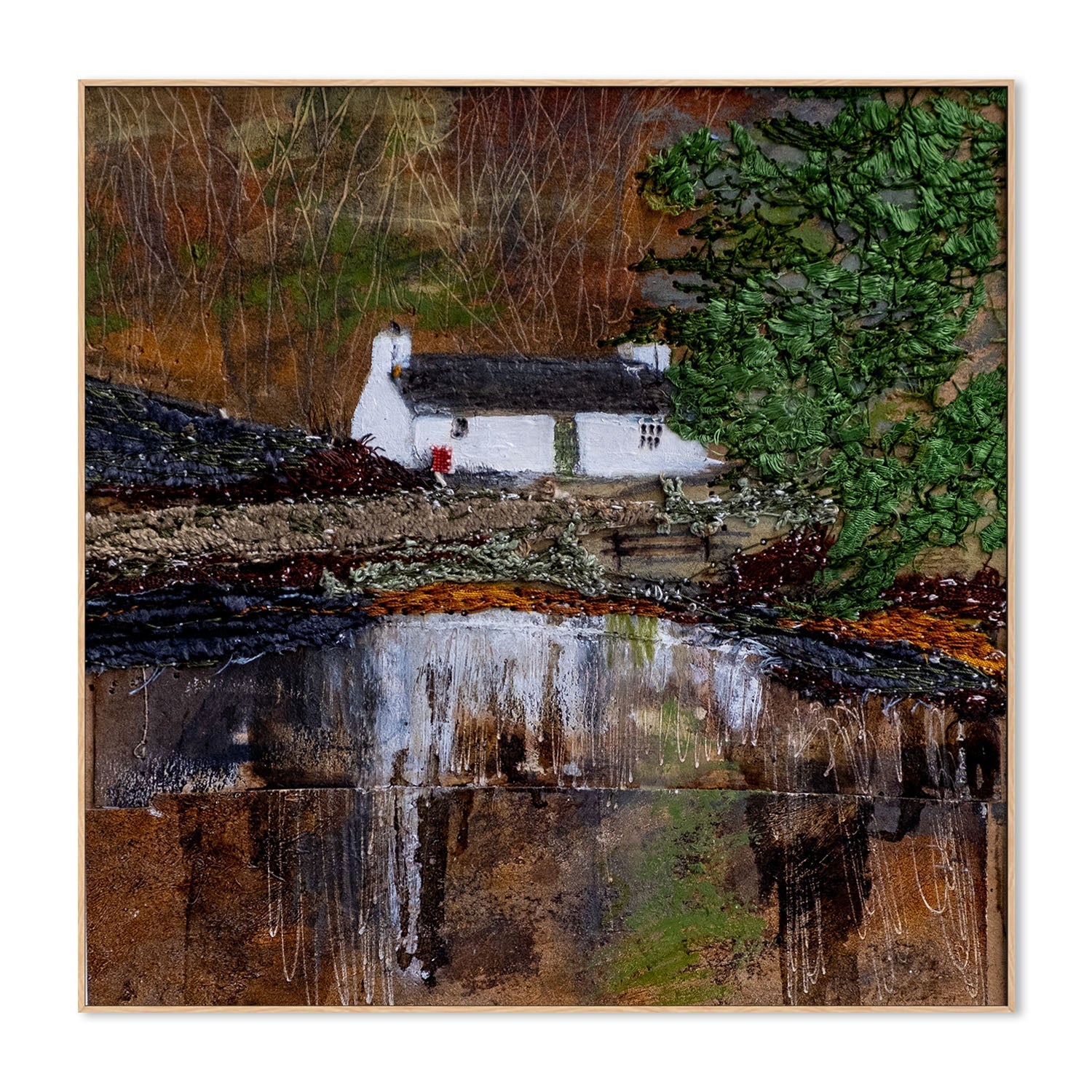 wall-art-print-canvas-poster-framed-Loch Eilein Large , By Louise O’Hara-4