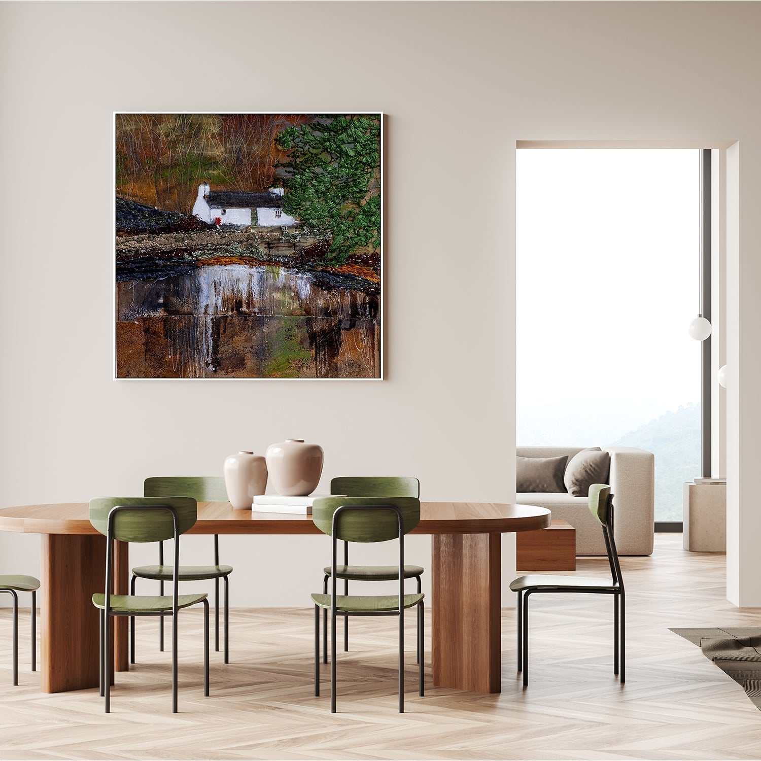 wall-art-print-canvas-poster-framed-Loch Eilein Large , By Louise O’Hara-7