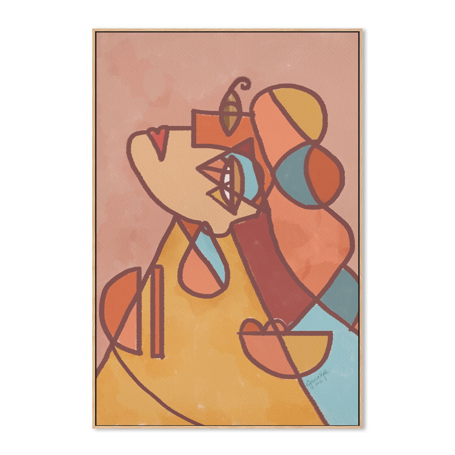 wall-art-print-canvas-poster-framed-Lola-by-Junia Kall-Gioia Wall Art
