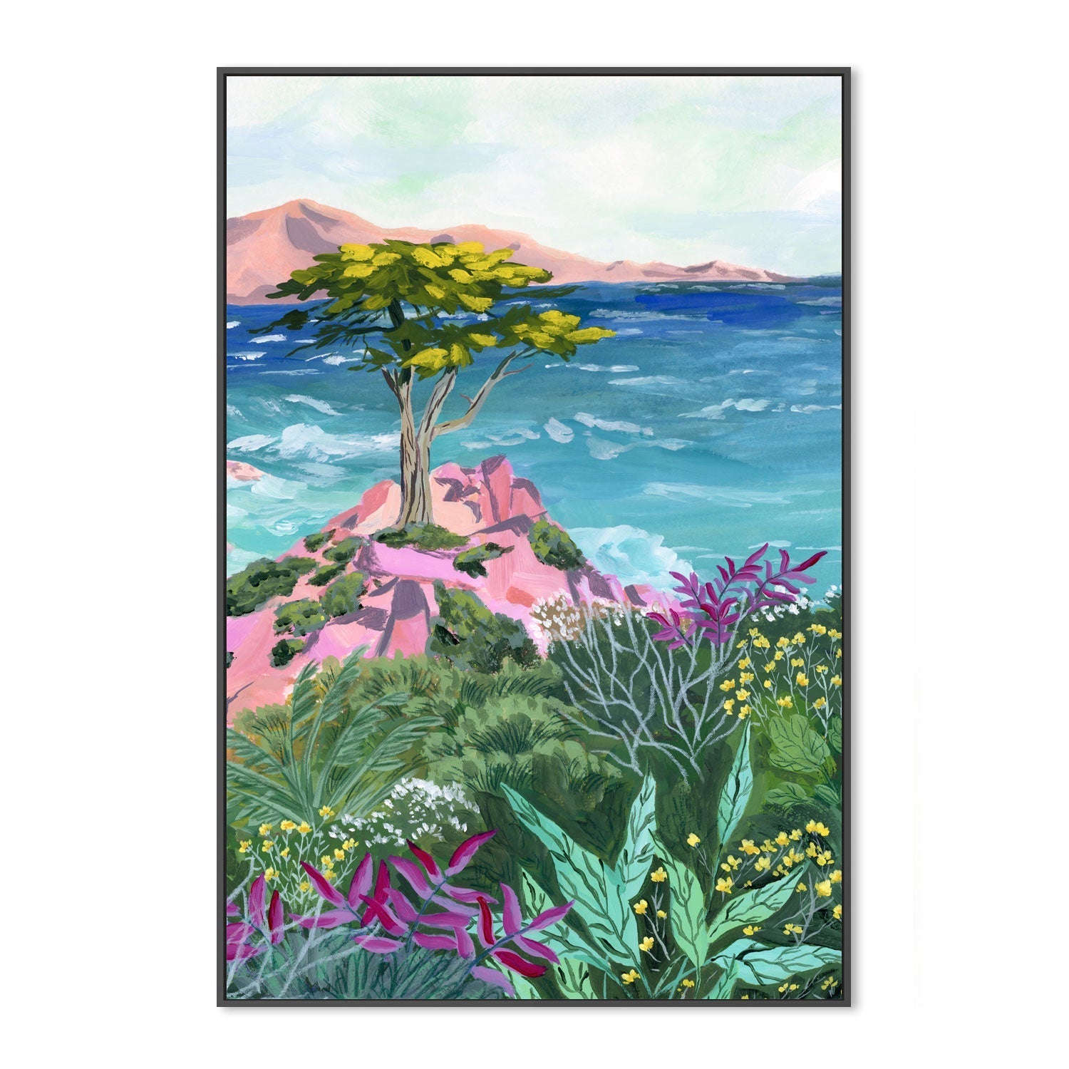 wall-art-print-canvas-poster-framed-Lone Cypress-3