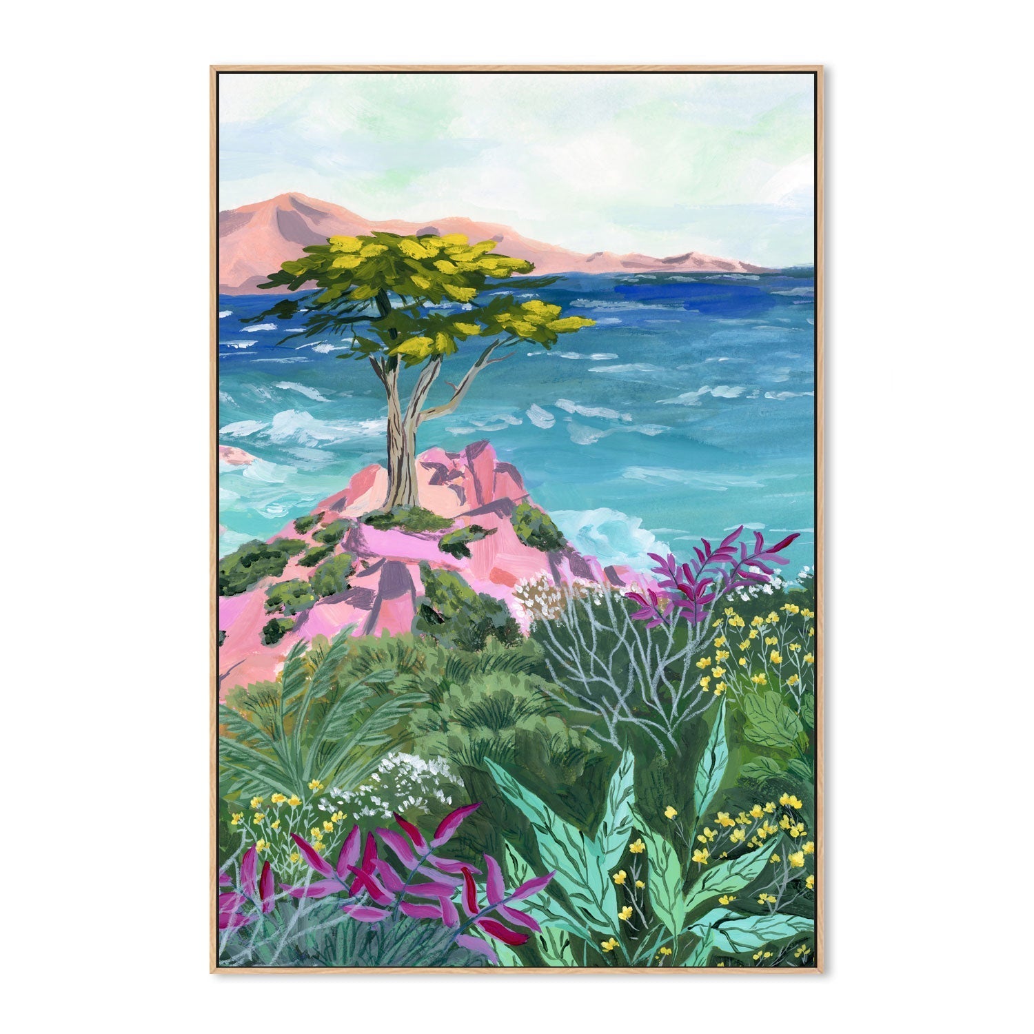 wall-art-print-canvas-poster-framed-Lone Cypress-4