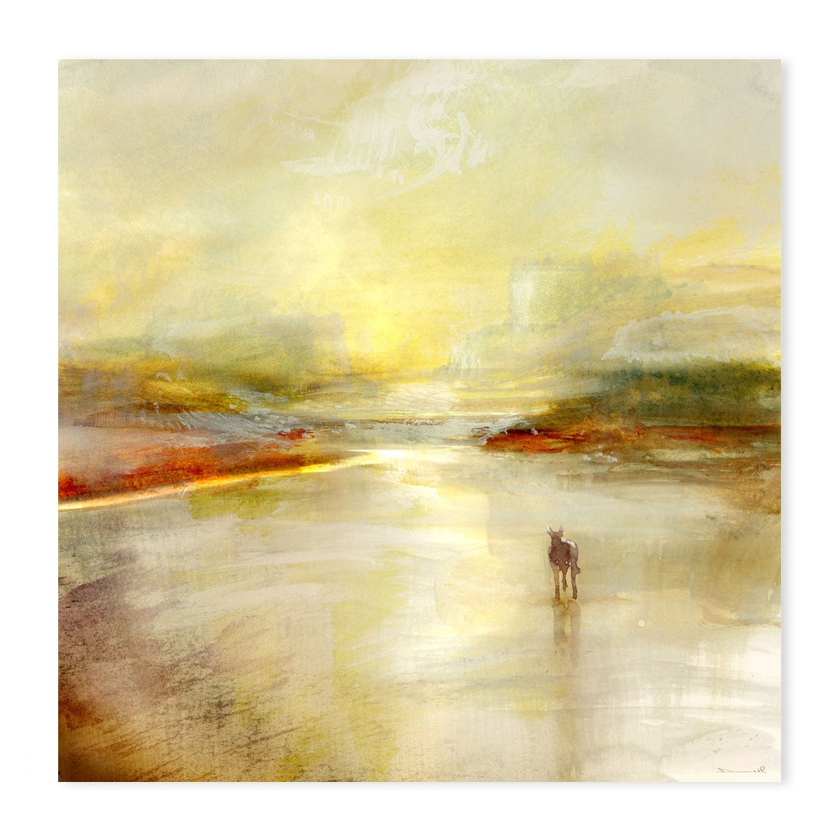 wall-art-print-canvas-poster-framed-Lone Horse , By Dan Hobday-GIOIA-WALL-ART