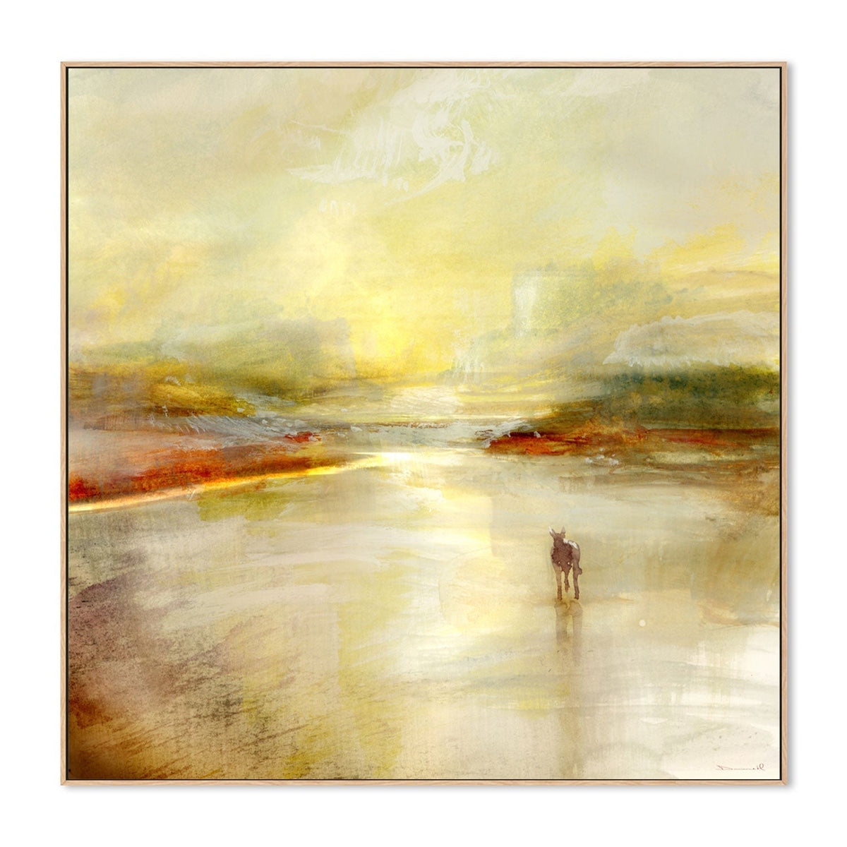 wall-art-print-canvas-poster-framed-Lone Horse , By Dan Hobday-GIOIA-WALL-ART