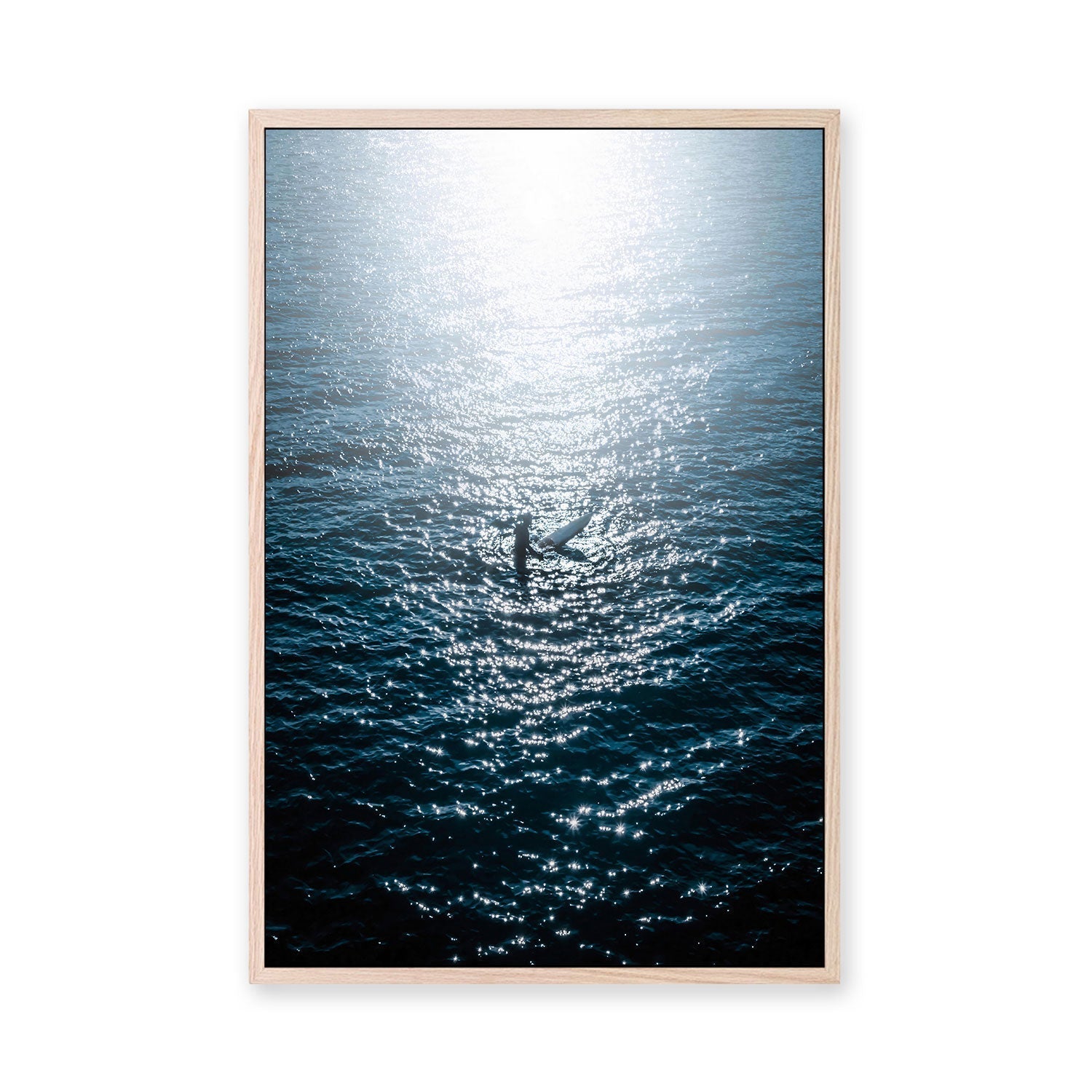 wall-art-print-canvas-poster-framed-Lone Surfer , By Max Lissendon-GIOIA-WALL-ART