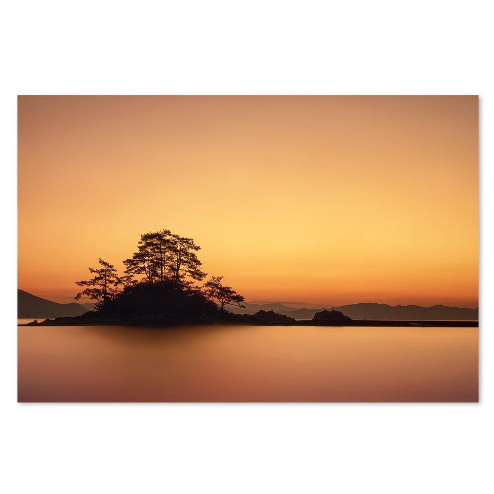 wall-art-print-canvas-poster-framed-Lonely Island, By Tiger Seo-by-Plus X Studio-Gioia Wall Art