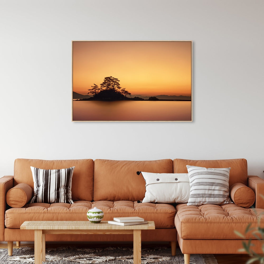 wall-art-print-canvas-poster-framed-Lonely Island, By Tiger Seo-by-Plus X Studio-Gioia Wall Art