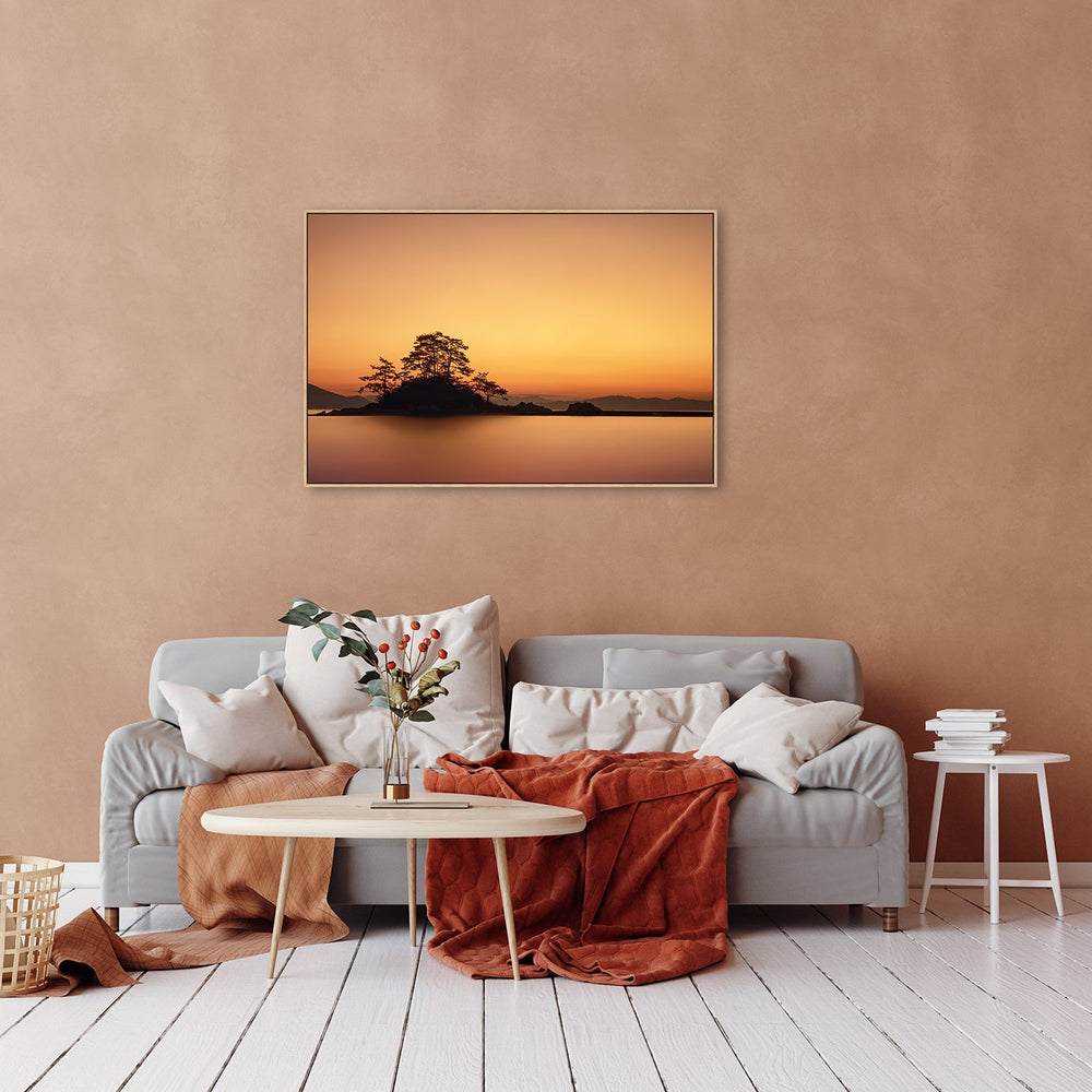 wall-art-print-canvas-poster-framed-Lonely Island, By Tiger Seo-by-Plus X Studio-Gioia Wall Art